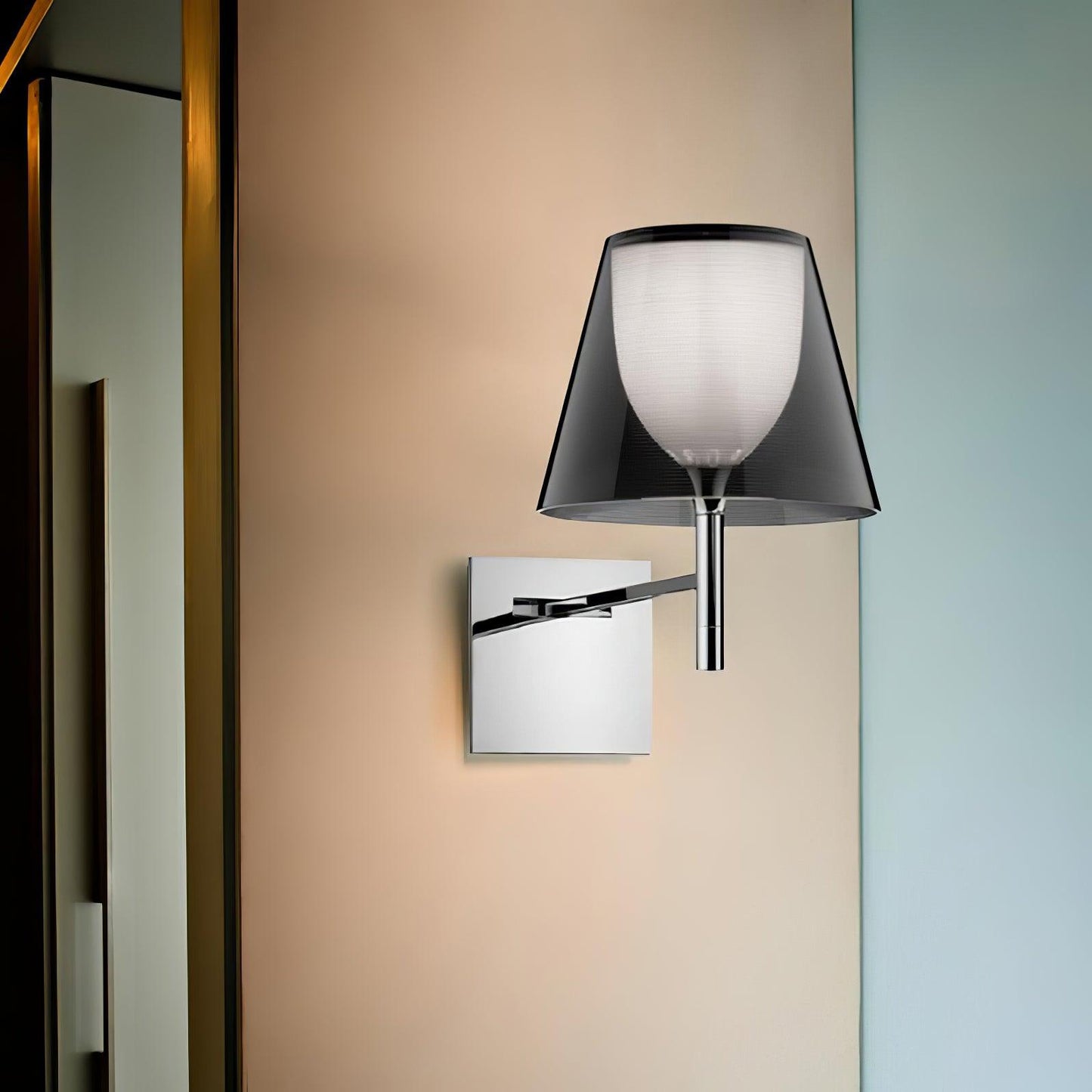 Chrome Prism Wall Lamp - Elegant LED Indoor Lighting