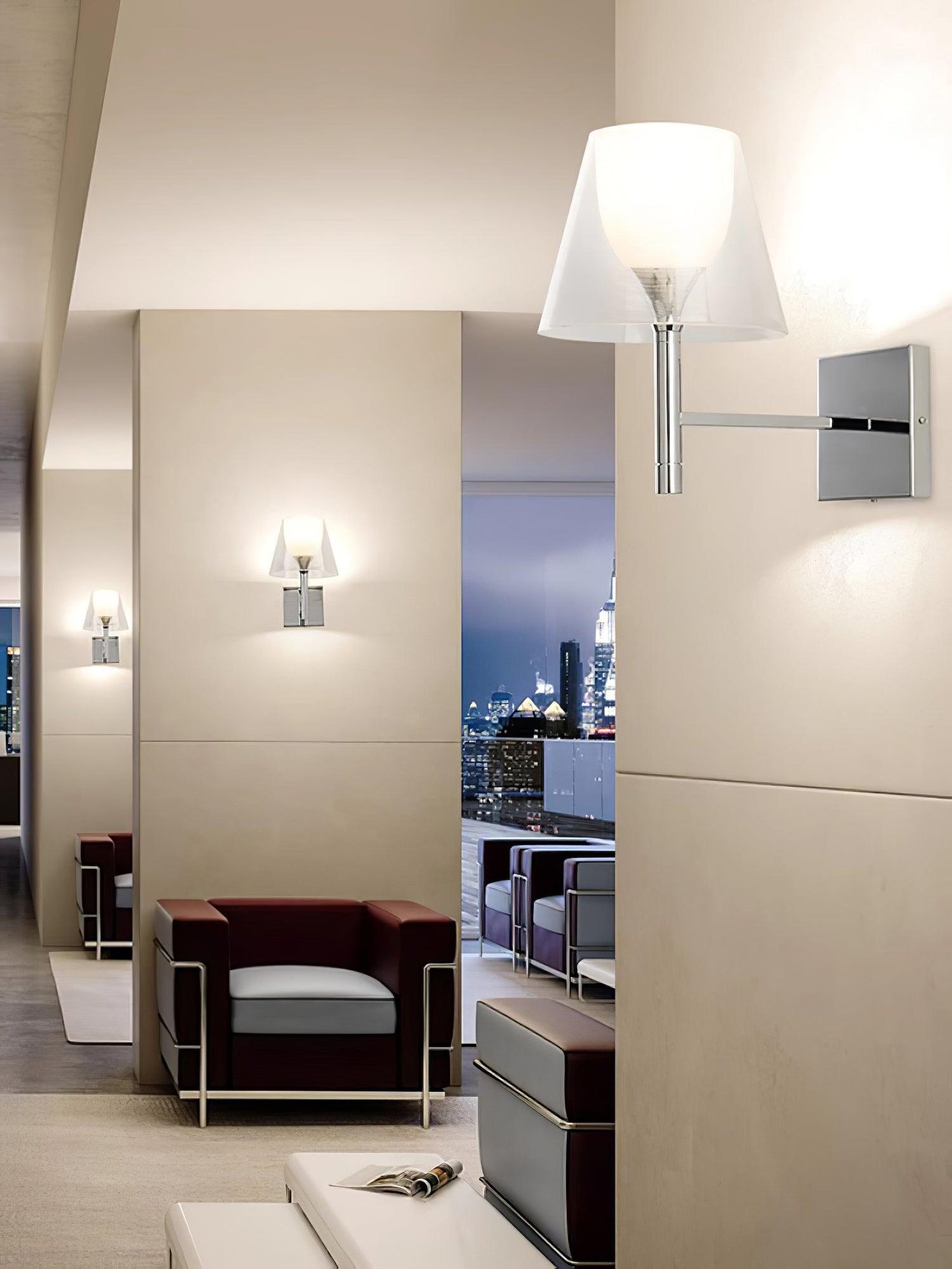 Chrome Prism Wall Lamp - Elegant LED Indoor Lighting