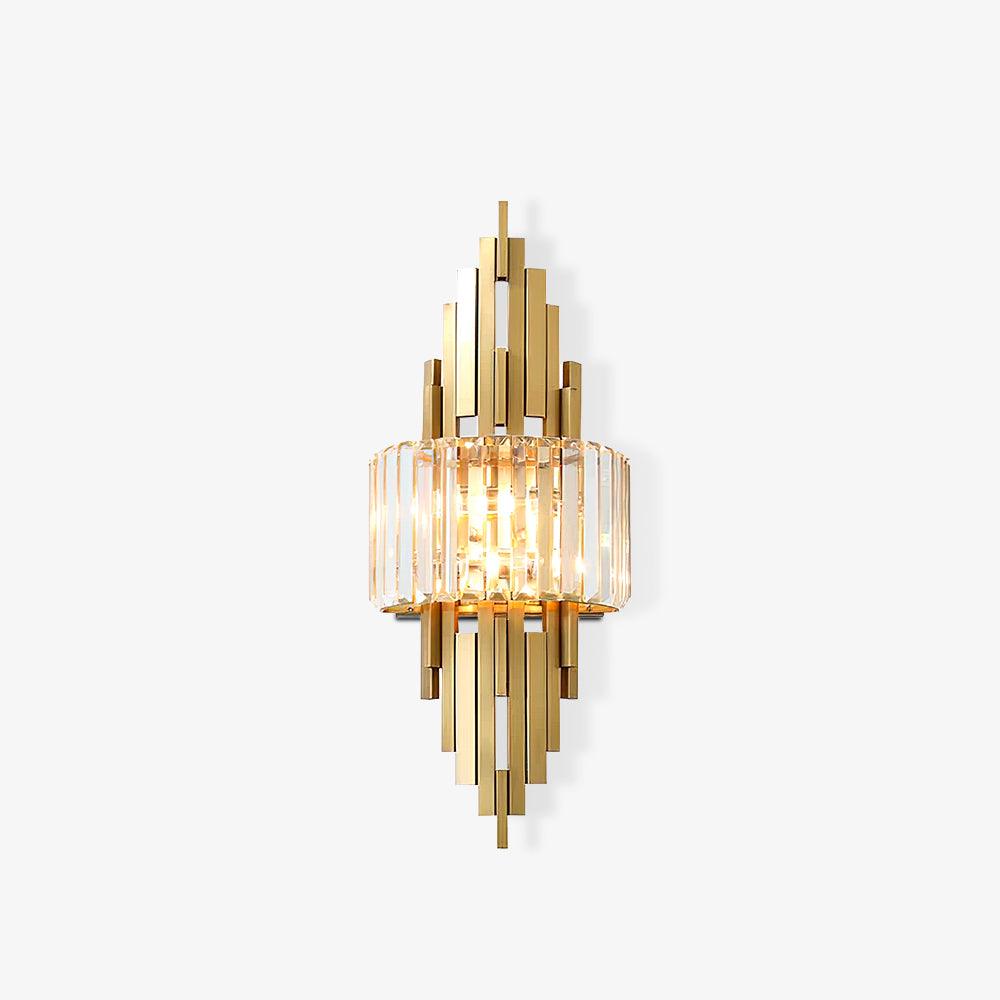 Kubica Crystal Wall Lamp - Modern LED Lighting - Gold Finish