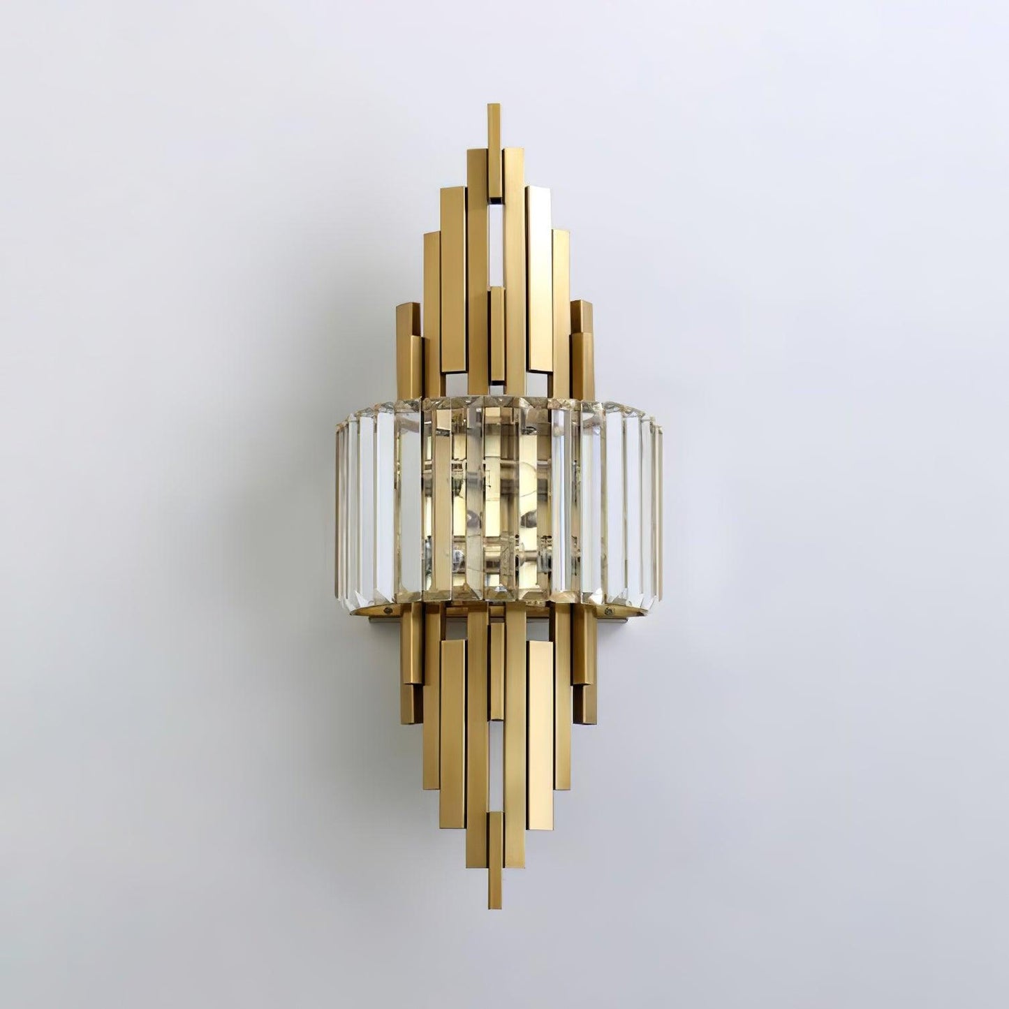 Kubica Crystal Wall Lamp - Modern LED Lighting - Gold Finish