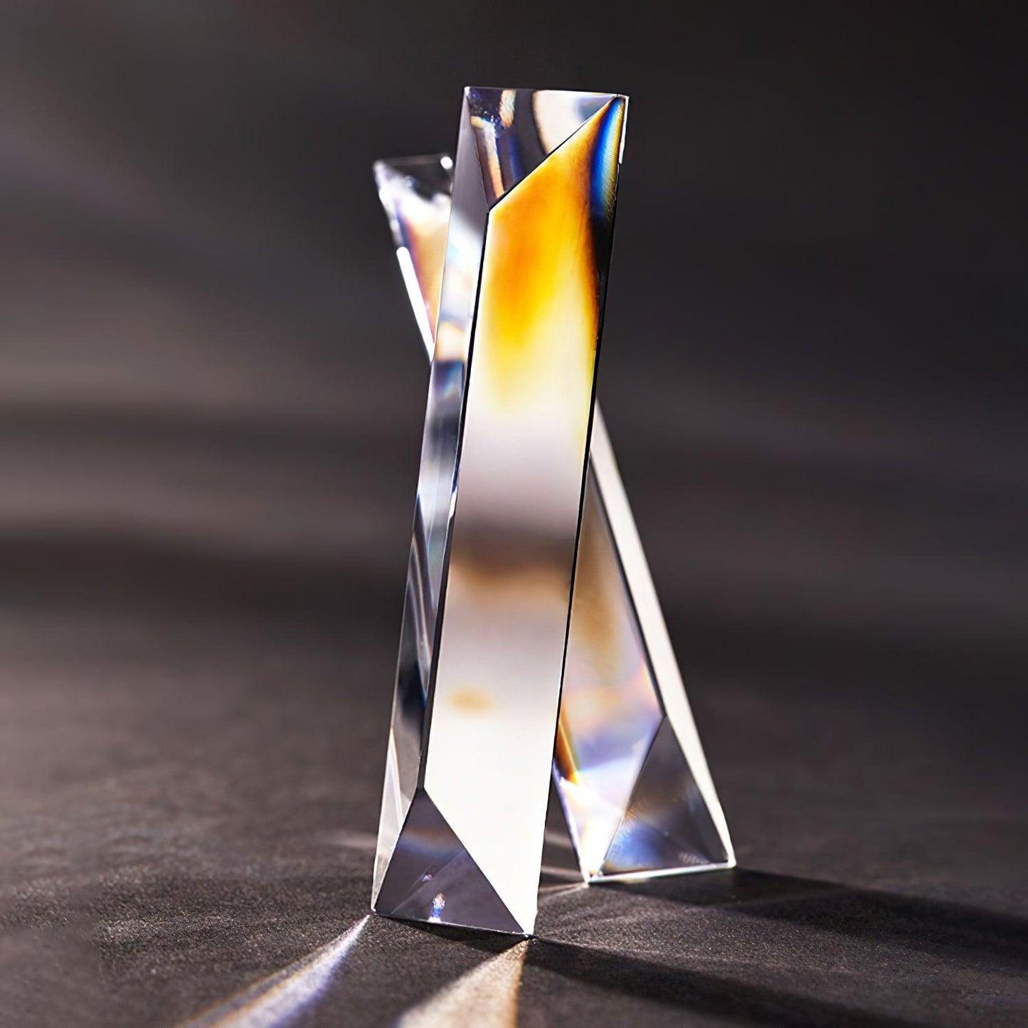Kubica Crystal Wall Lamp - Modern LED Lighting - Gold Finish