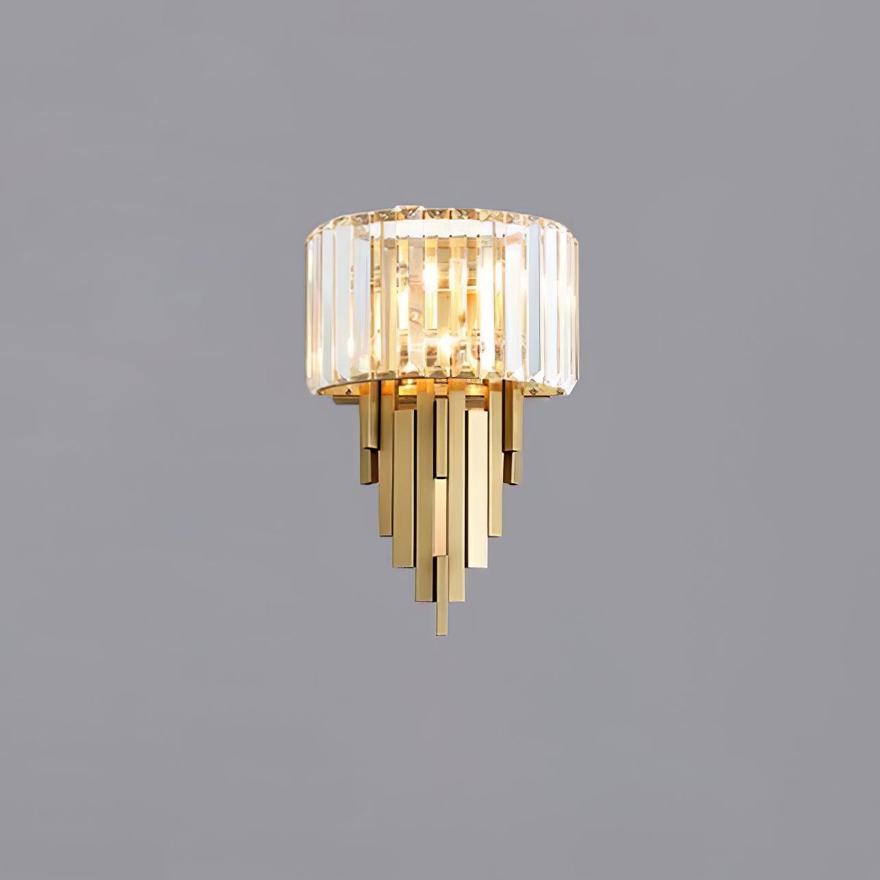 Kubica Crystal Wall Lamp - Modern LED Lighting - Gold Finish