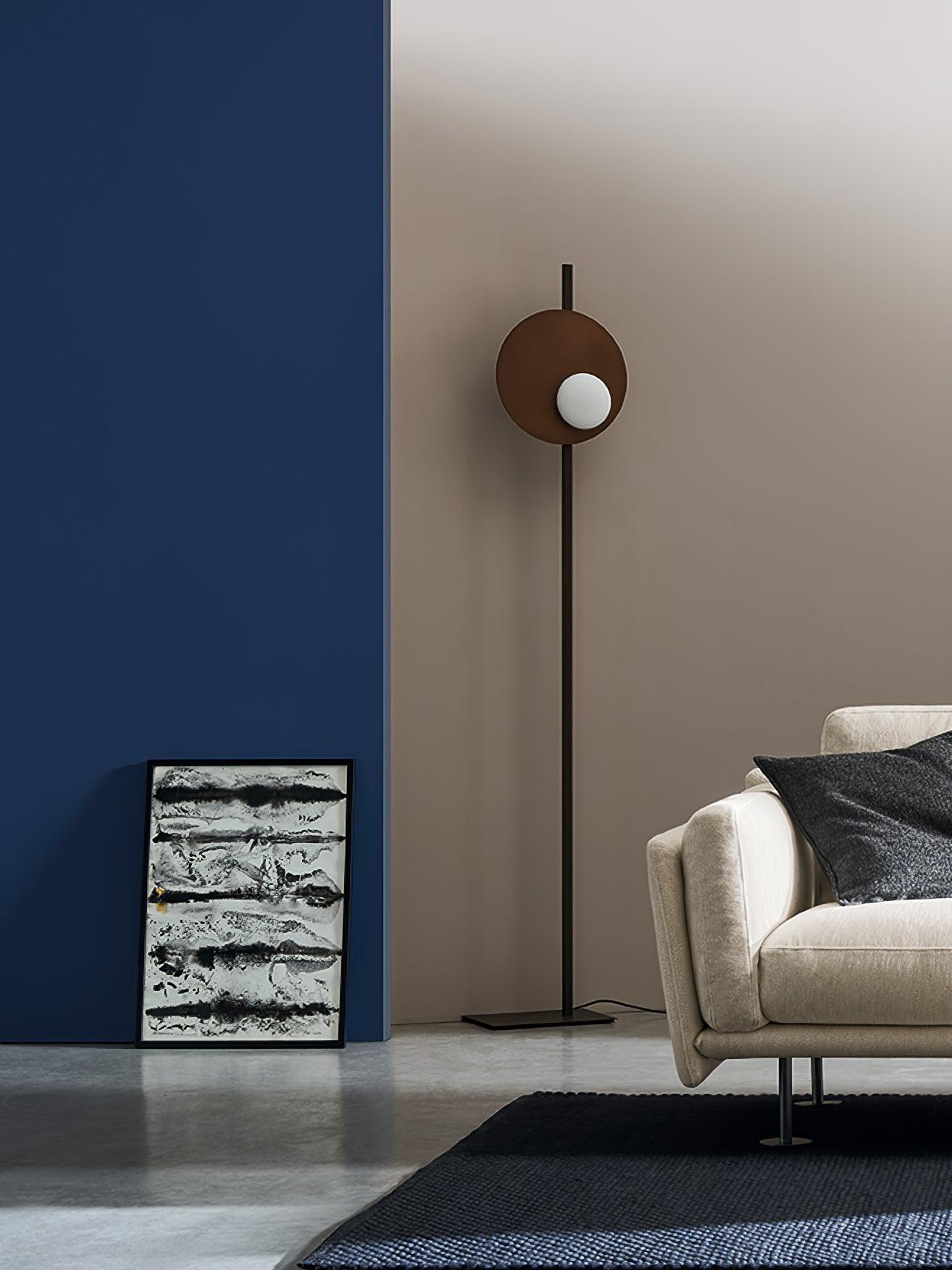 Kwic Floor Lamp with LED Light, Modern Design, Black