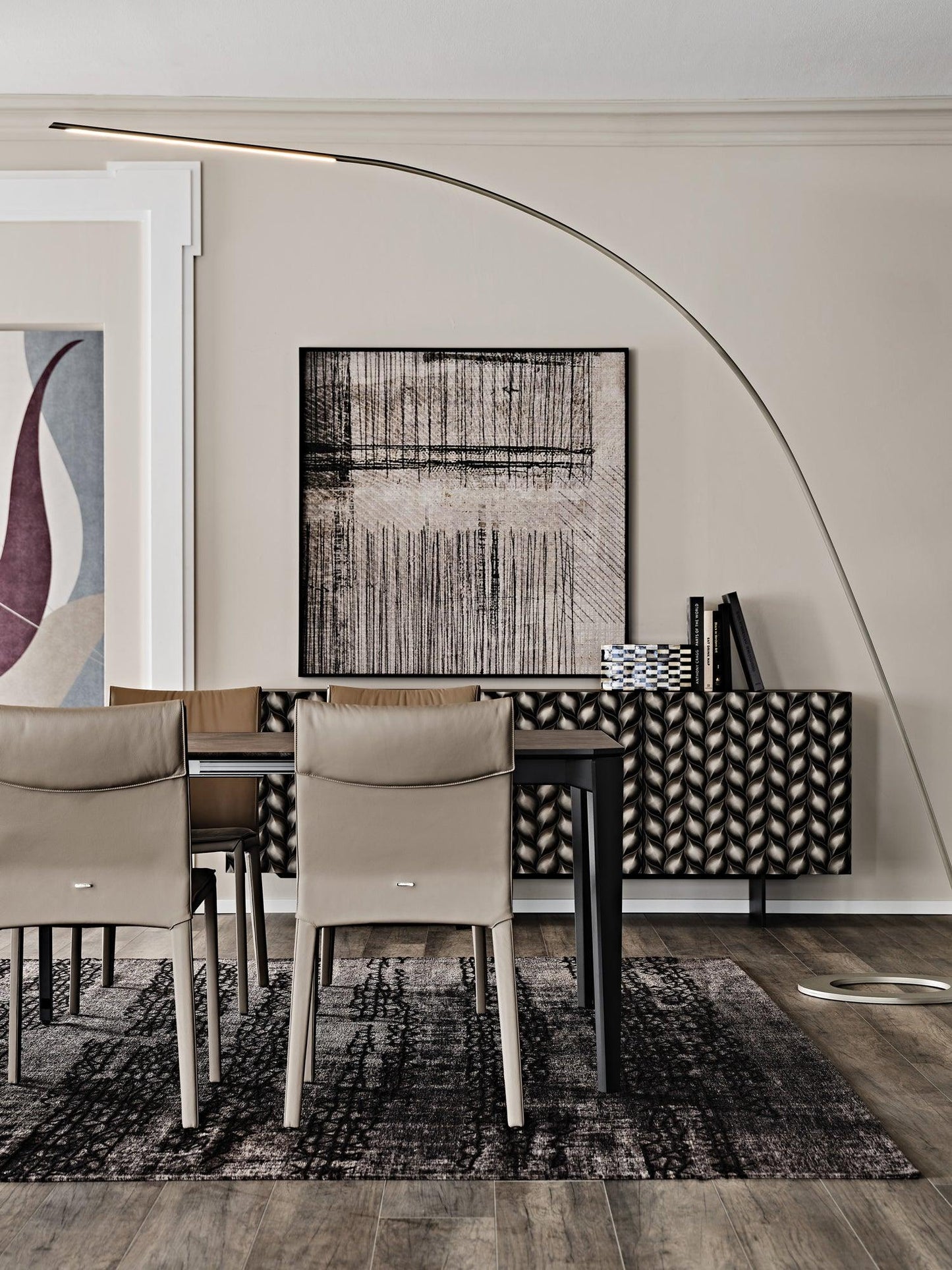 Lampo Floor Lamp - Modern LED Arc Light for Living Room