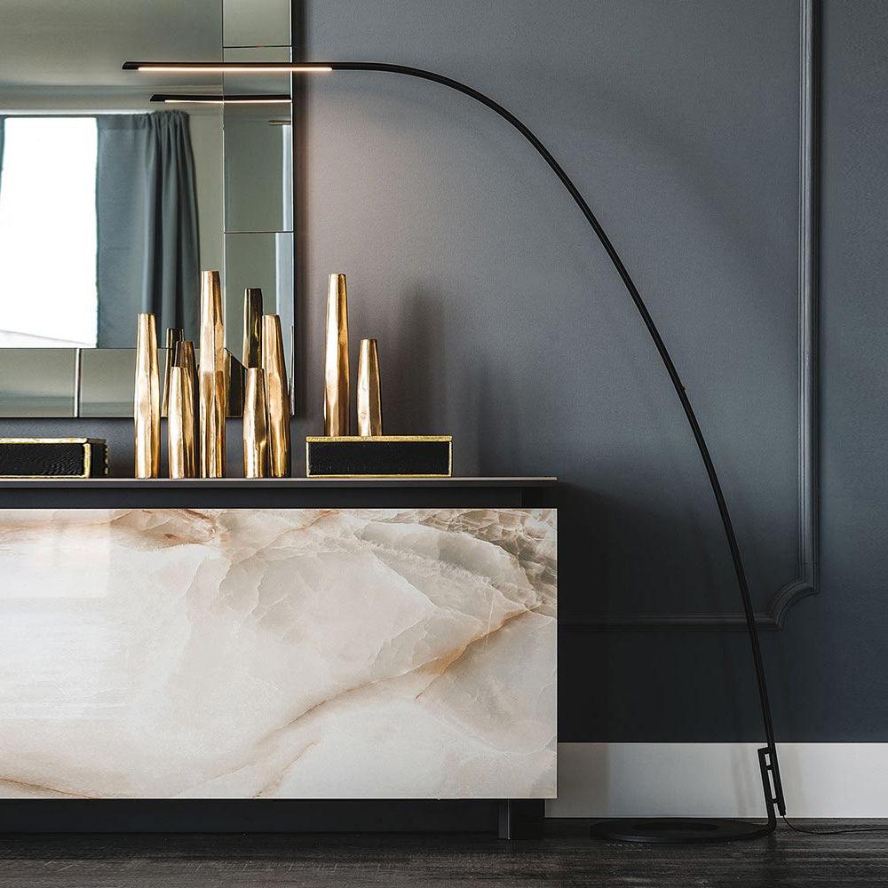 Lampo Floor Lamp - Modern LED Arc Light for Living Room