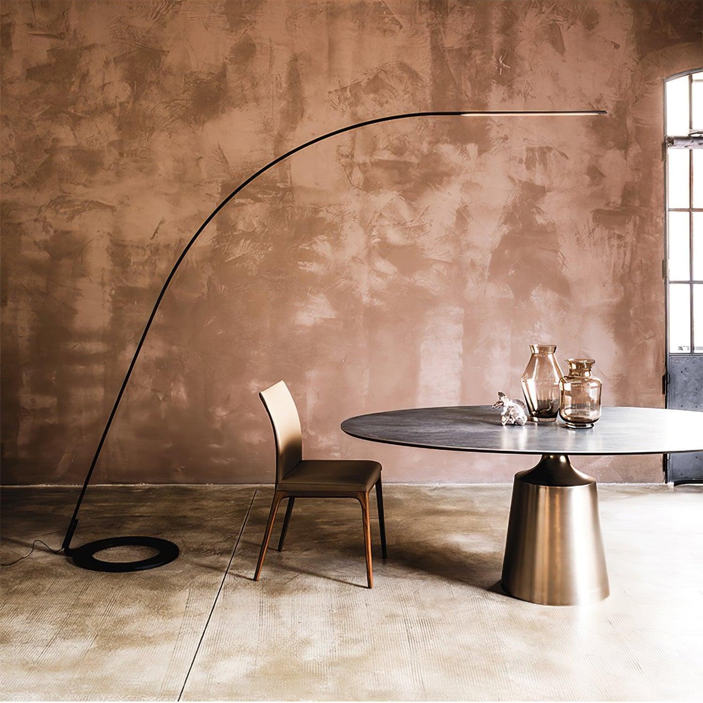 Lampo Floor Lamp - Modern LED Arc Light for Living Room
