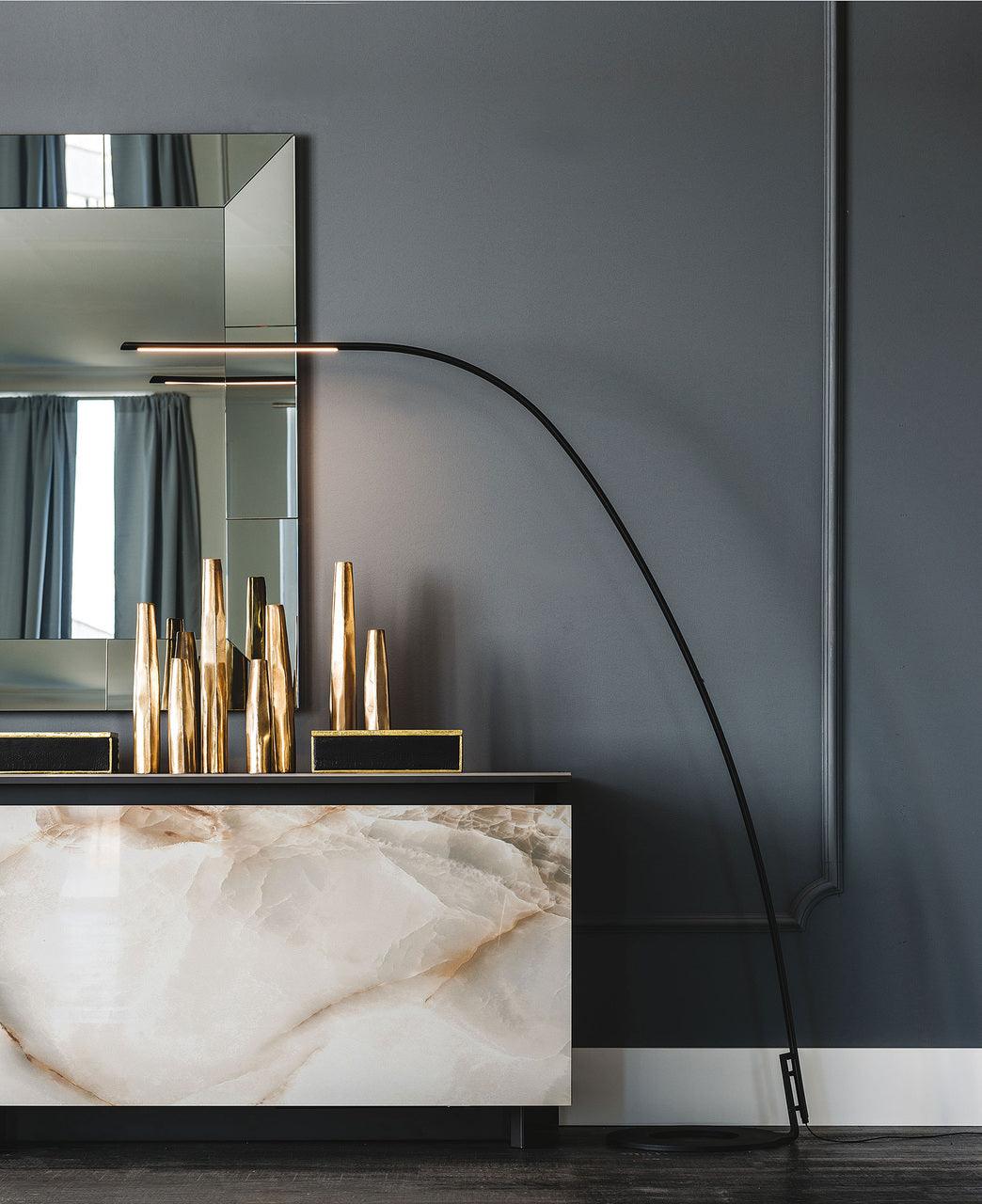 Lampo Floor Lamp - Modern LED Arc Light for Living Room