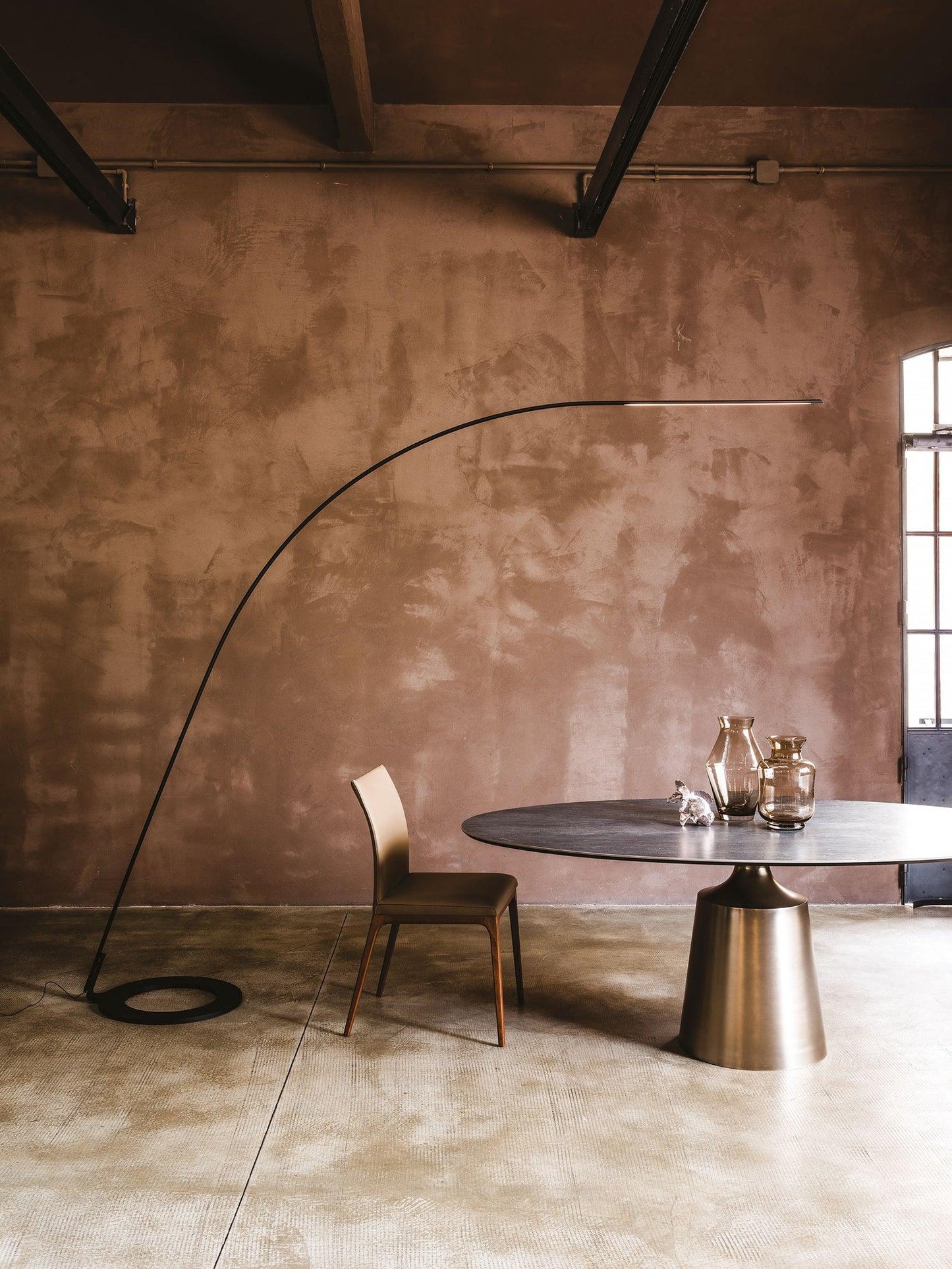 Lampo Floor Lamp - Modern LED Arc Light for Living Room