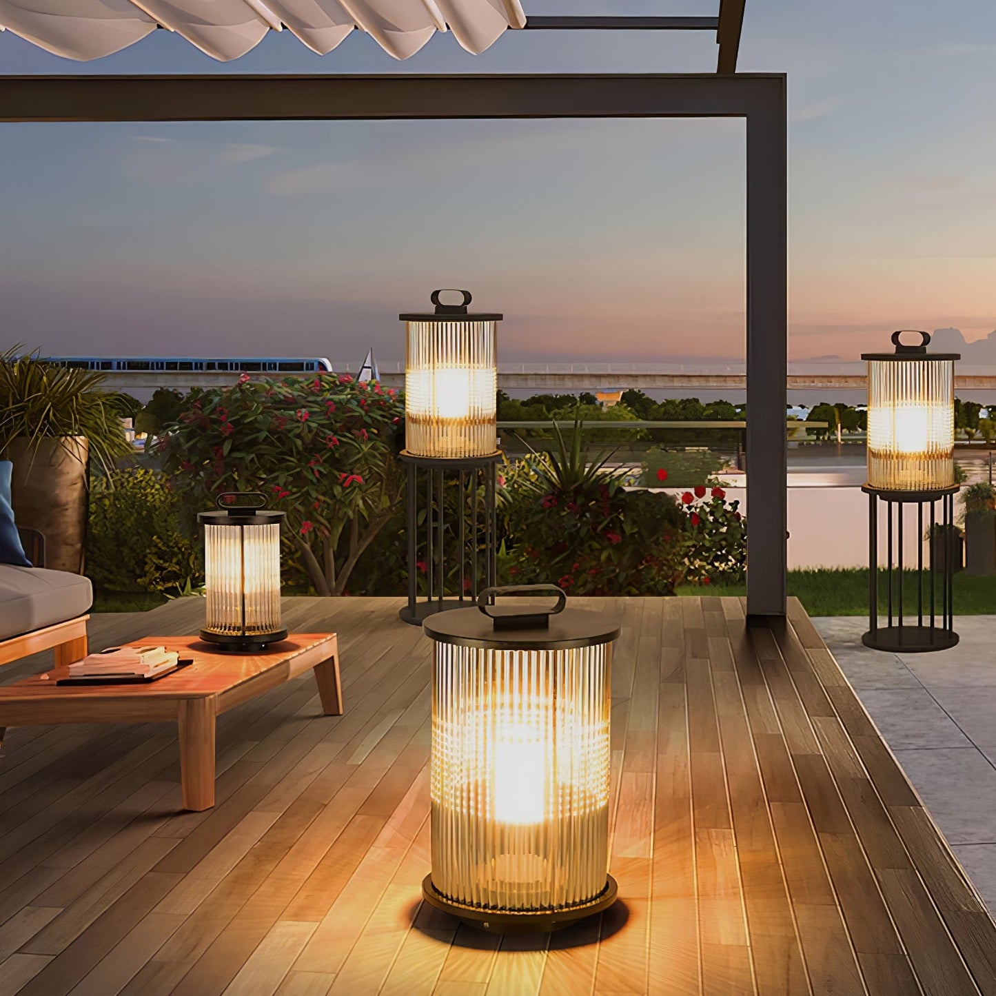 Lantern Garden Solar Outdoor Light with Remote Control