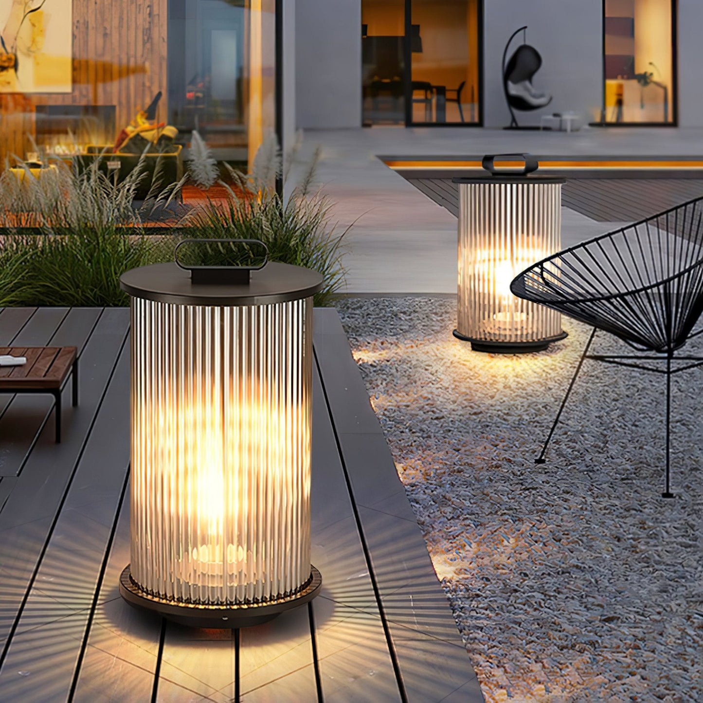 Lantern Garden Solar Outdoor Light with Remote Control