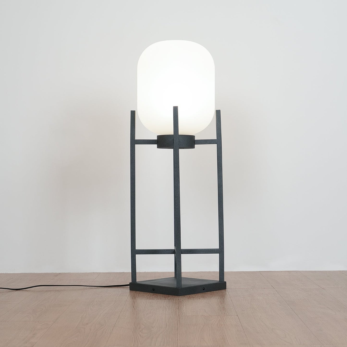 Solar Waterproof Lantern Floor Light with Integrated LED