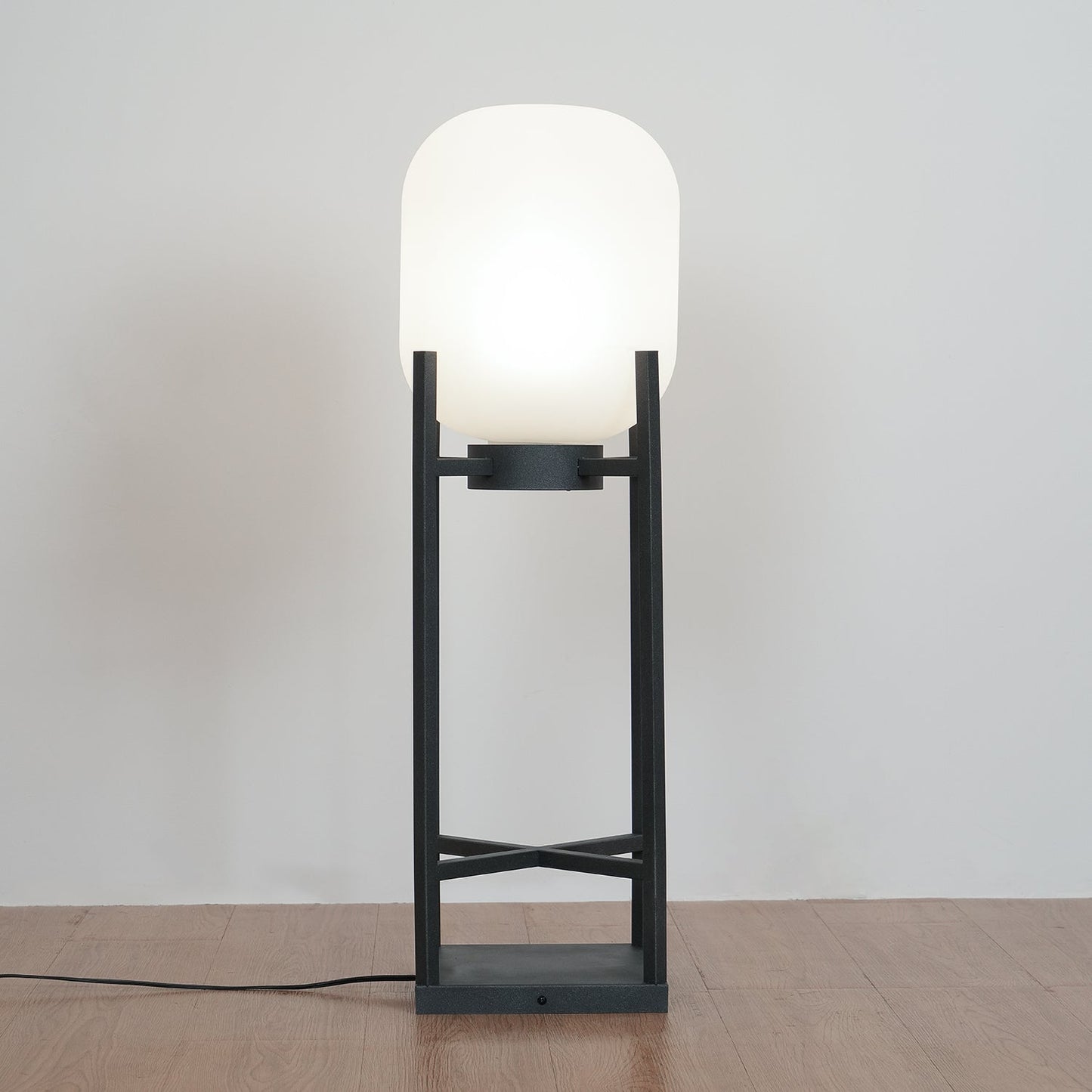 Solar Waterproof Lantern Floor Light with Integrated LED