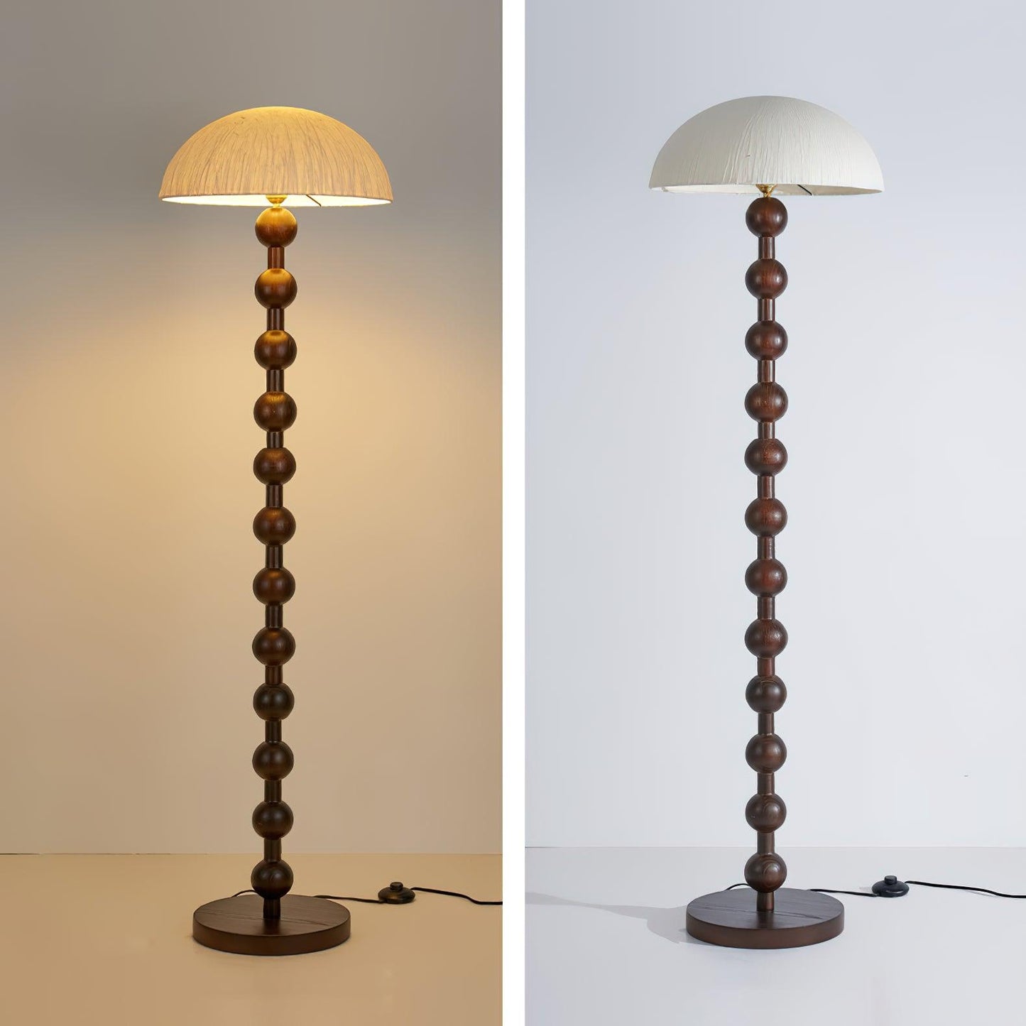 Lanvin Floor Lamp - LED Reading Light with White Shade