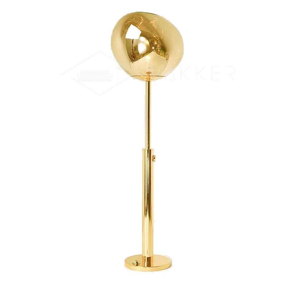 Lava Art Floor Lamp with LED, Dimmable, Copper Finish