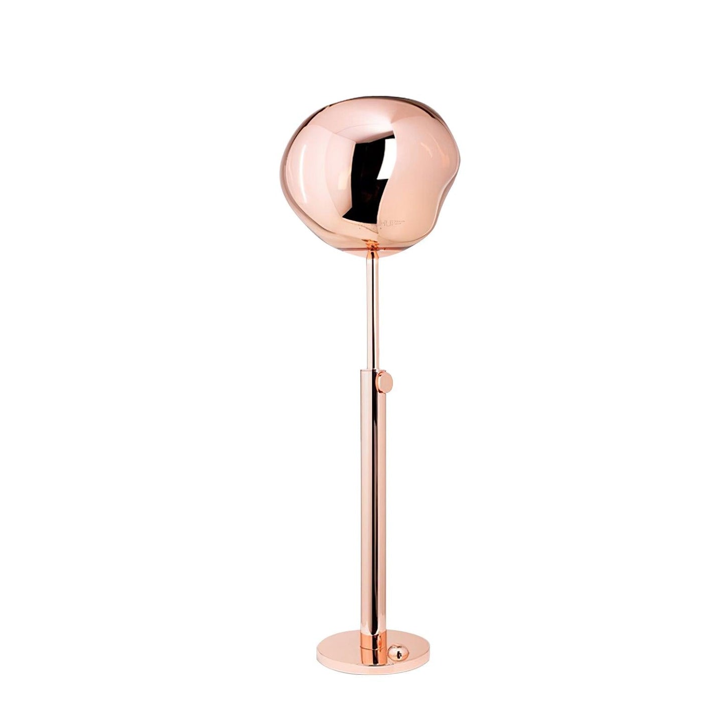 Lava Art Floor Lamp with LED, Dimmable, Copper Finish