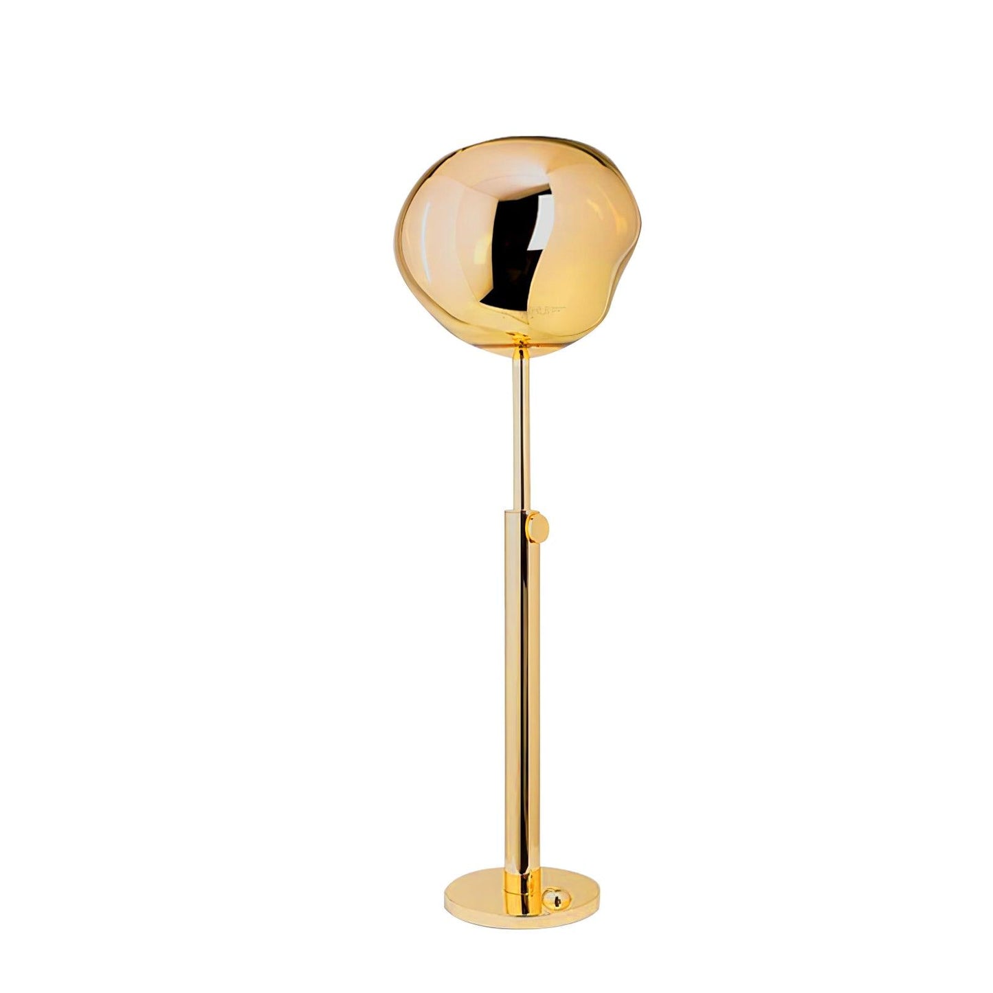 Lava Art Floor Lamp with LED, Dimmable, Copper Finish