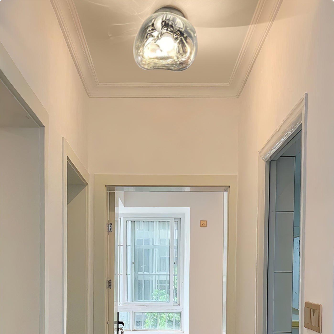 Lava Wall Lamp - LED Indoor Lighting - Chrome Finish