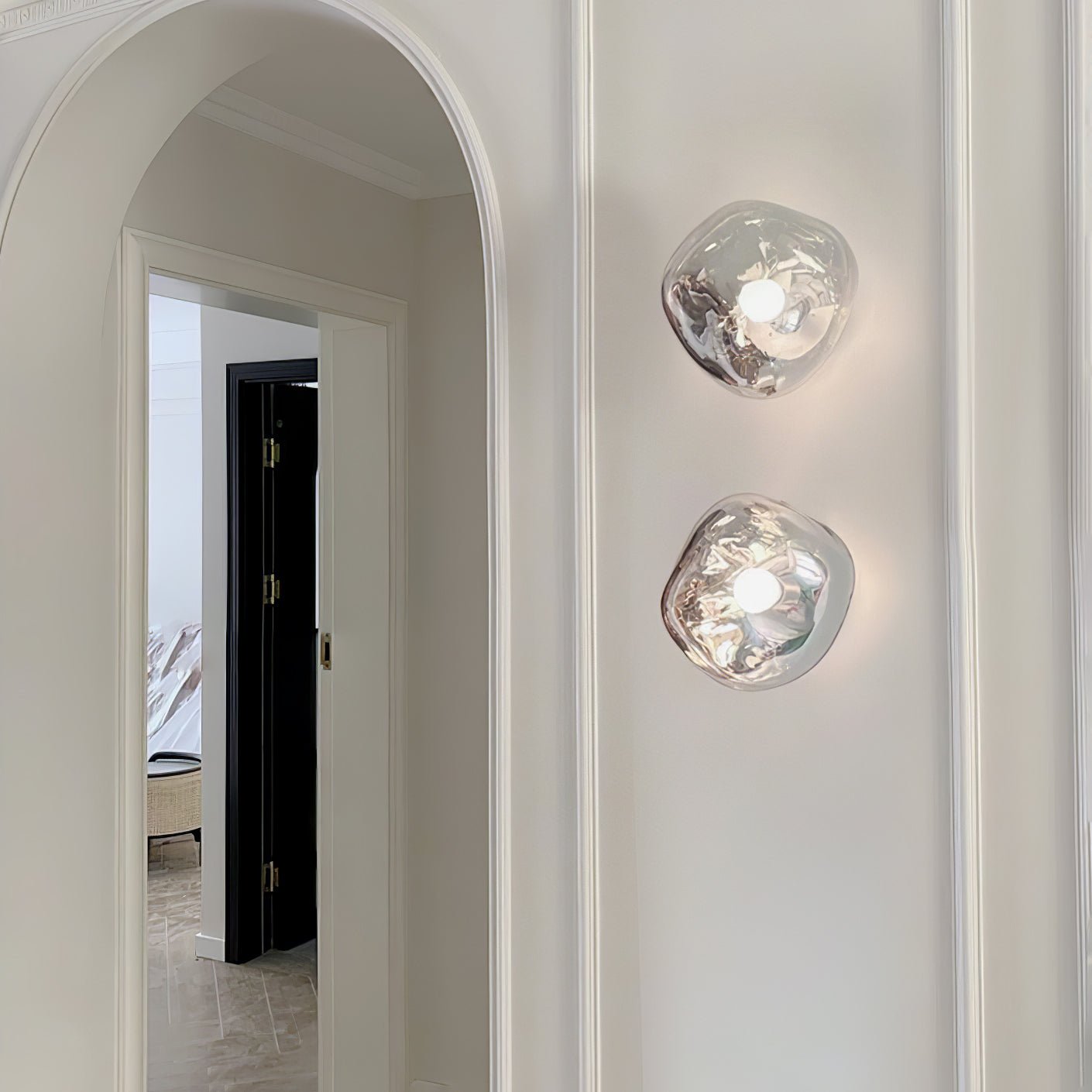 Lava Wall Lamp - LED Indoor Lighting - Chrome Finish