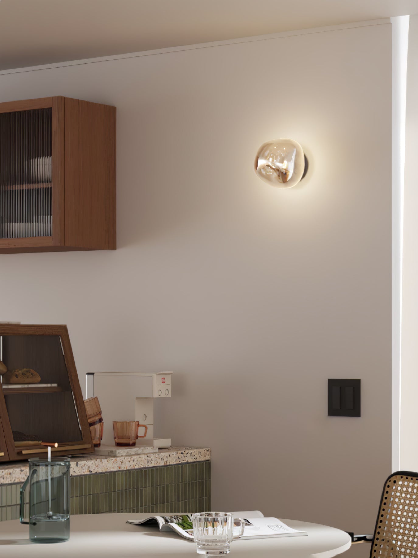 Lava Wall Lamp - LED Indoor Lighting - Chrome Finish