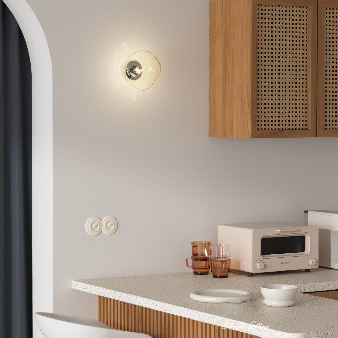 Lava Wall Lamp - LED Indoor Lighting - Chrome Finish