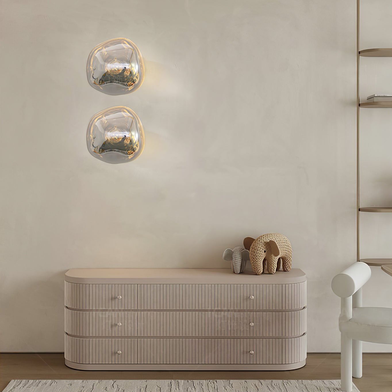 Lava Wall Lamp - LED Indoor Lighting - Chrome Finish