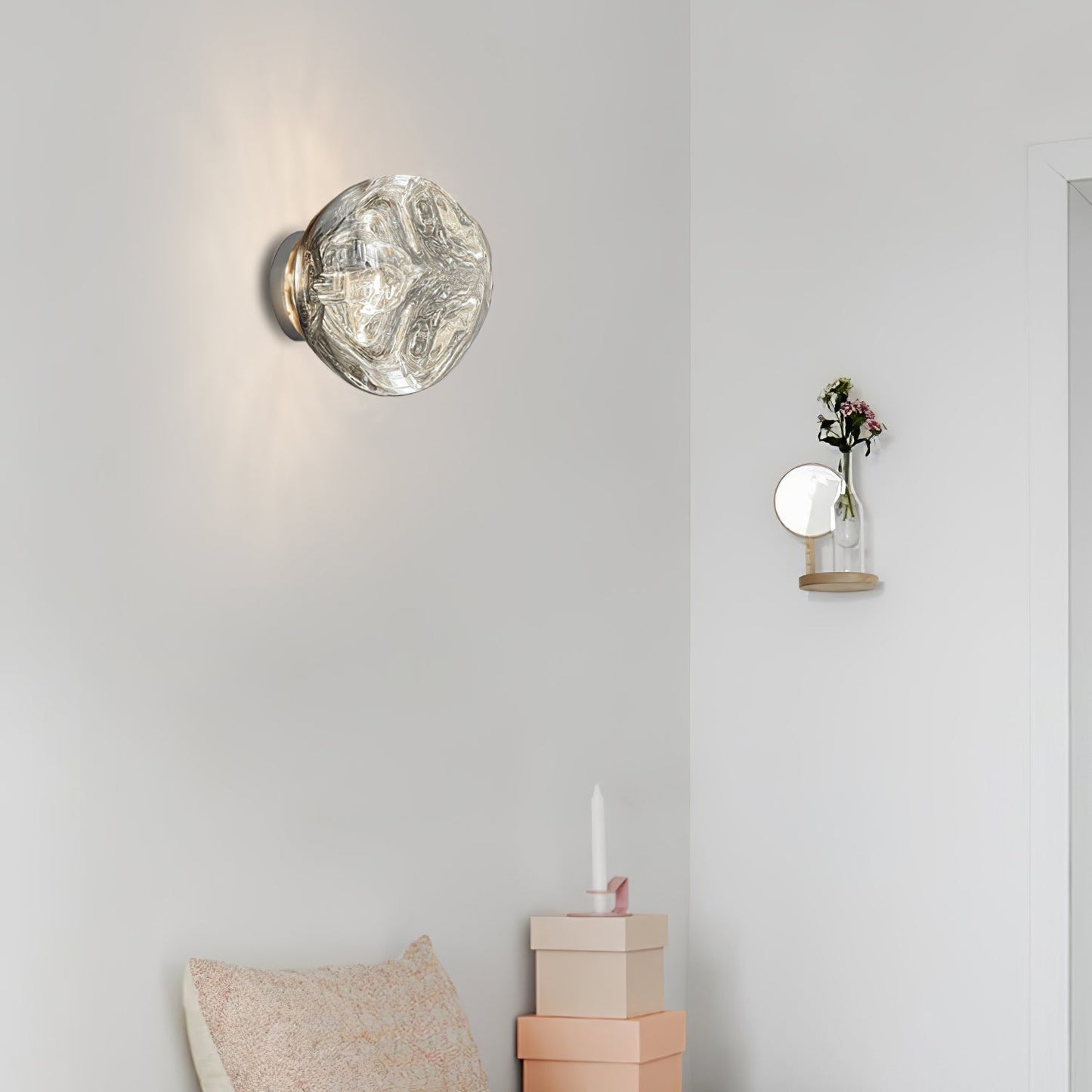 Lava Wall Lamp - LED Indoor Lighting - Chrome Finish