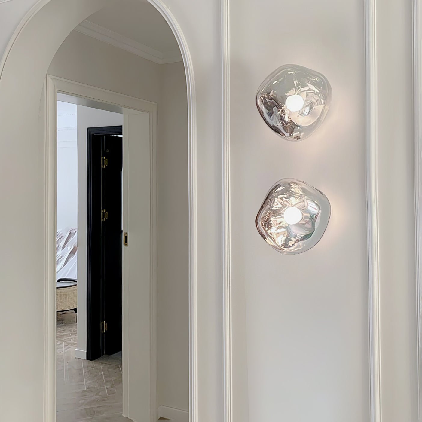 Lava Wall Lamp - LED Indoor Lighting - Chrome Finish