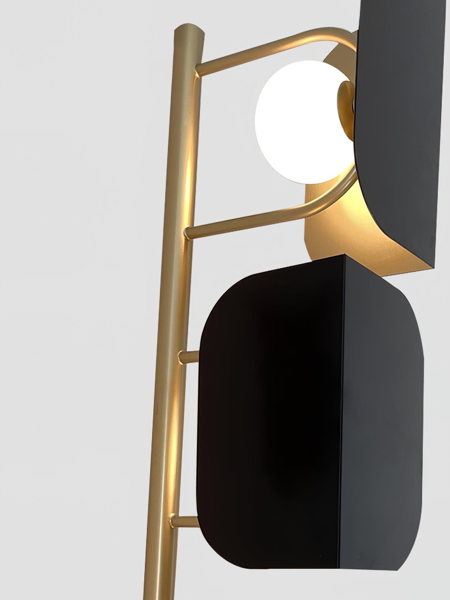 Leagan Floor Lamp - LED Metal Marble Indoor Light