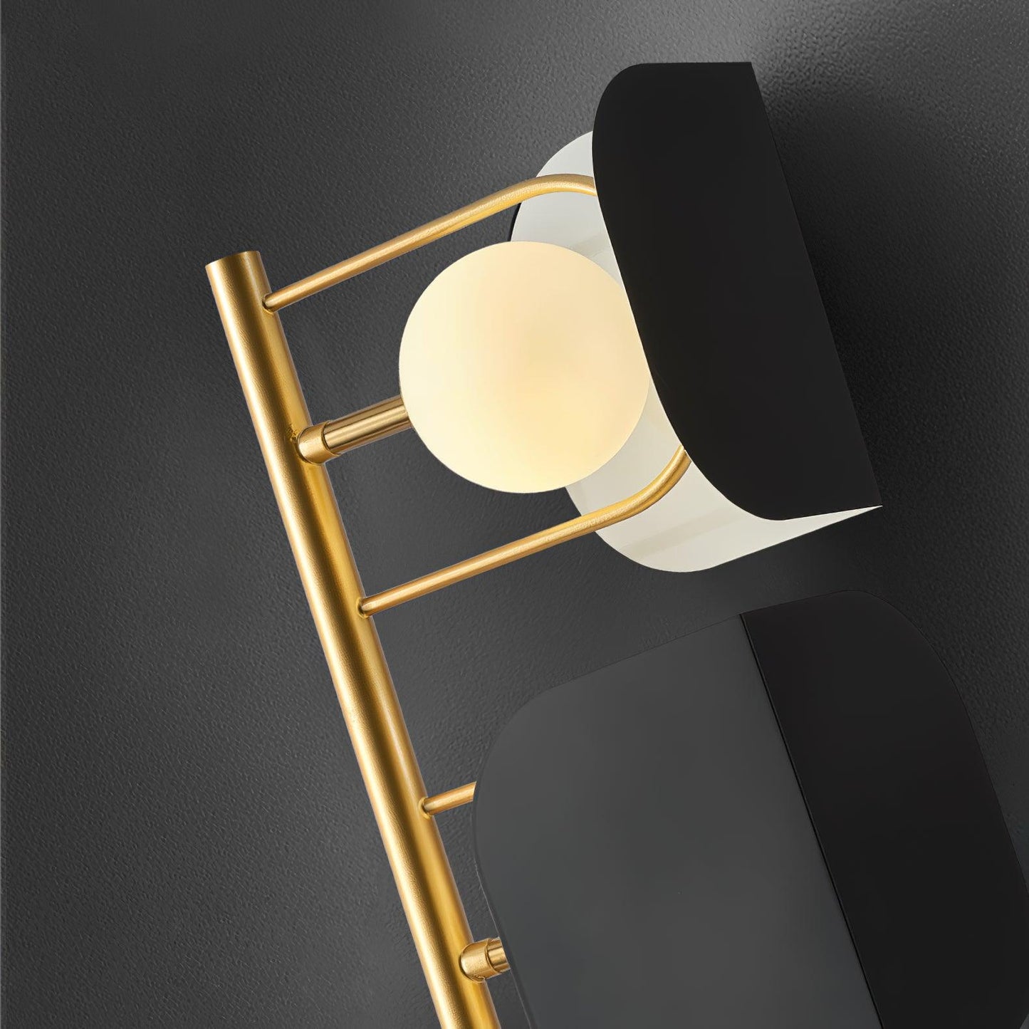 Leagan Floor Lamp - LED Metal Marble Indoor Light