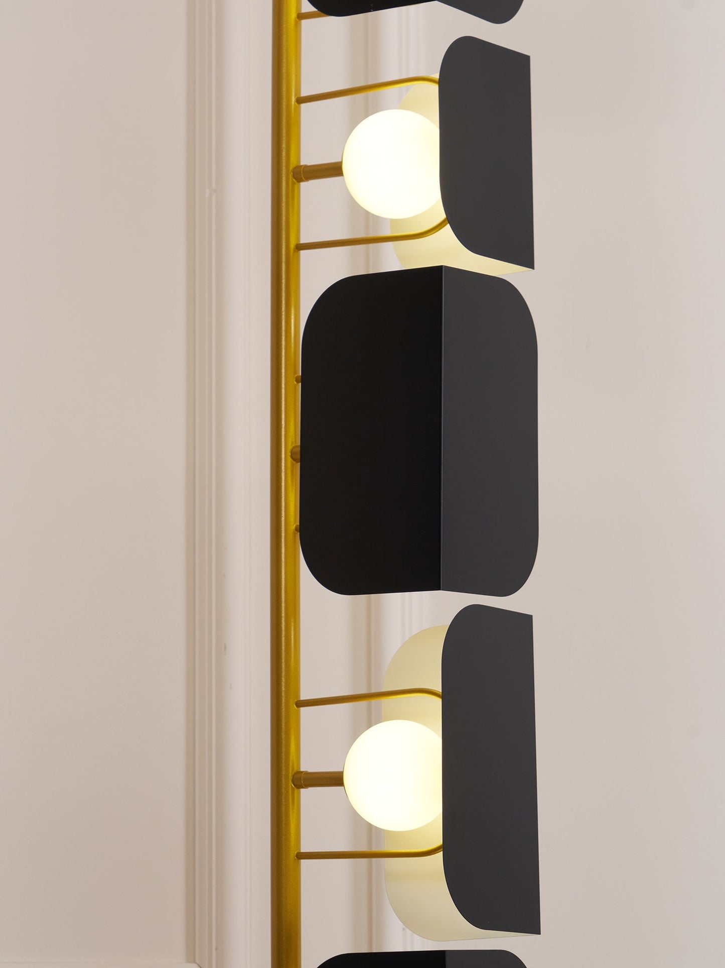 Leagan Floor Lamp - LED Metal Marble Indoor Light