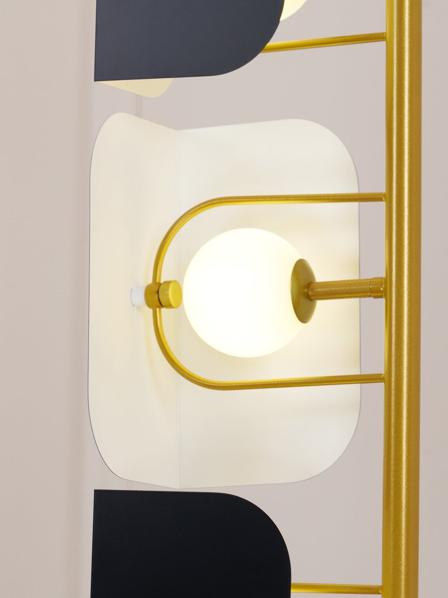 Leagan Floor Lamp - LED Metal Marble Indoor Light