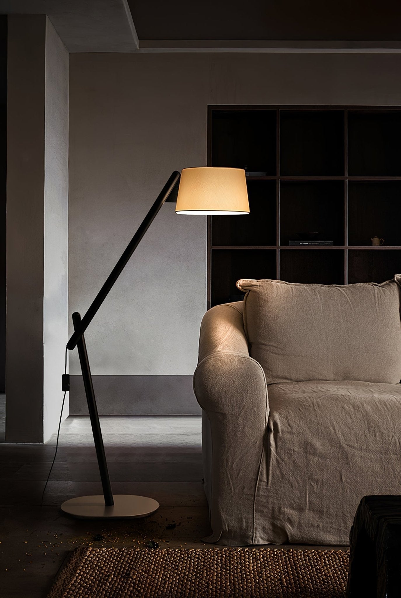Lean Pivot Floor Lamp with Adjustable Arm LED Light