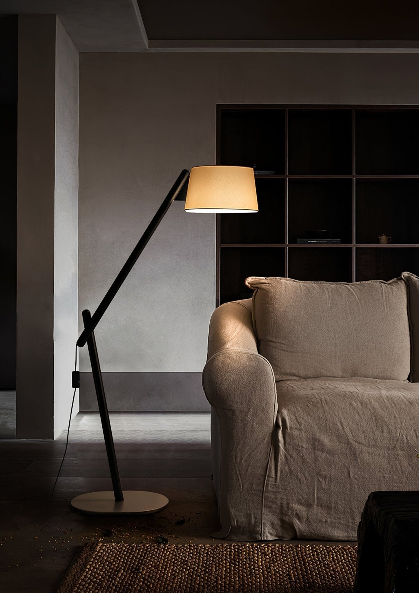 Lean Pivot Floor Lamp with Adjustable Arm LED Light