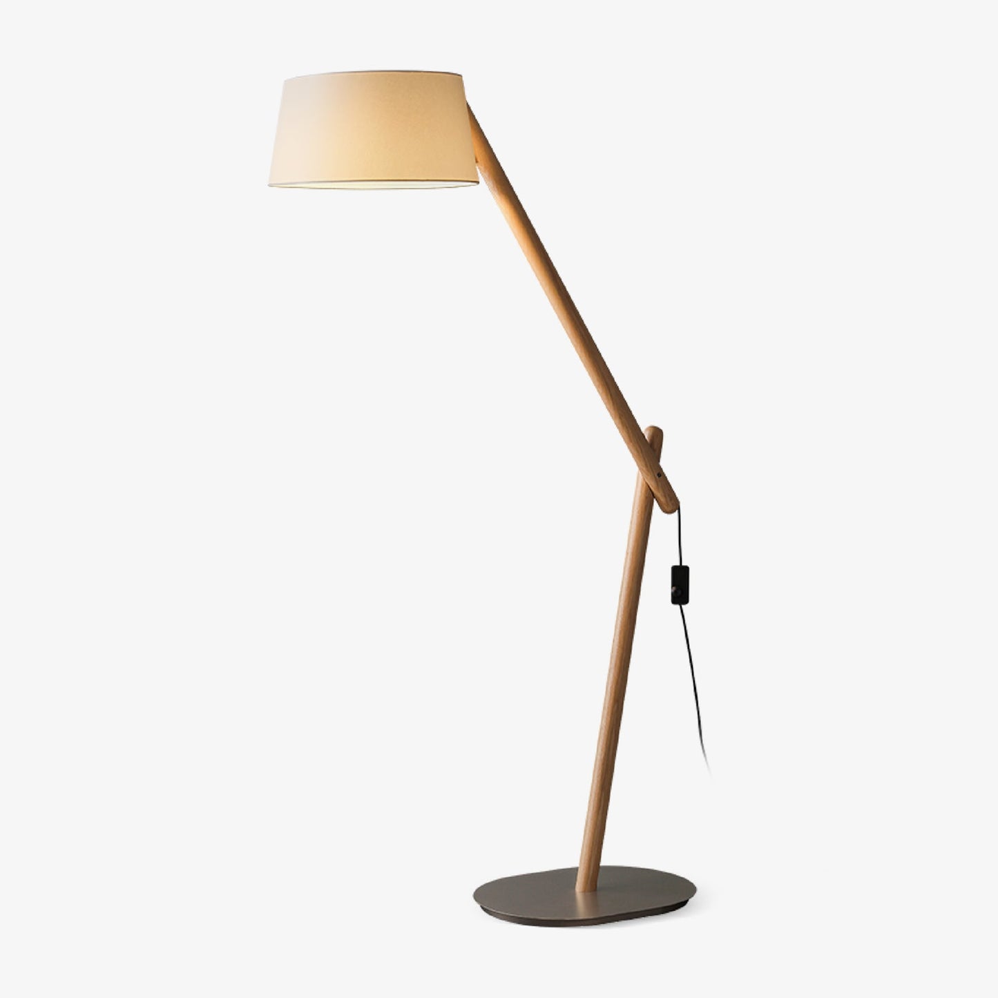 Lean Pivot Floor Lamp with Adjustable Arm LED Light