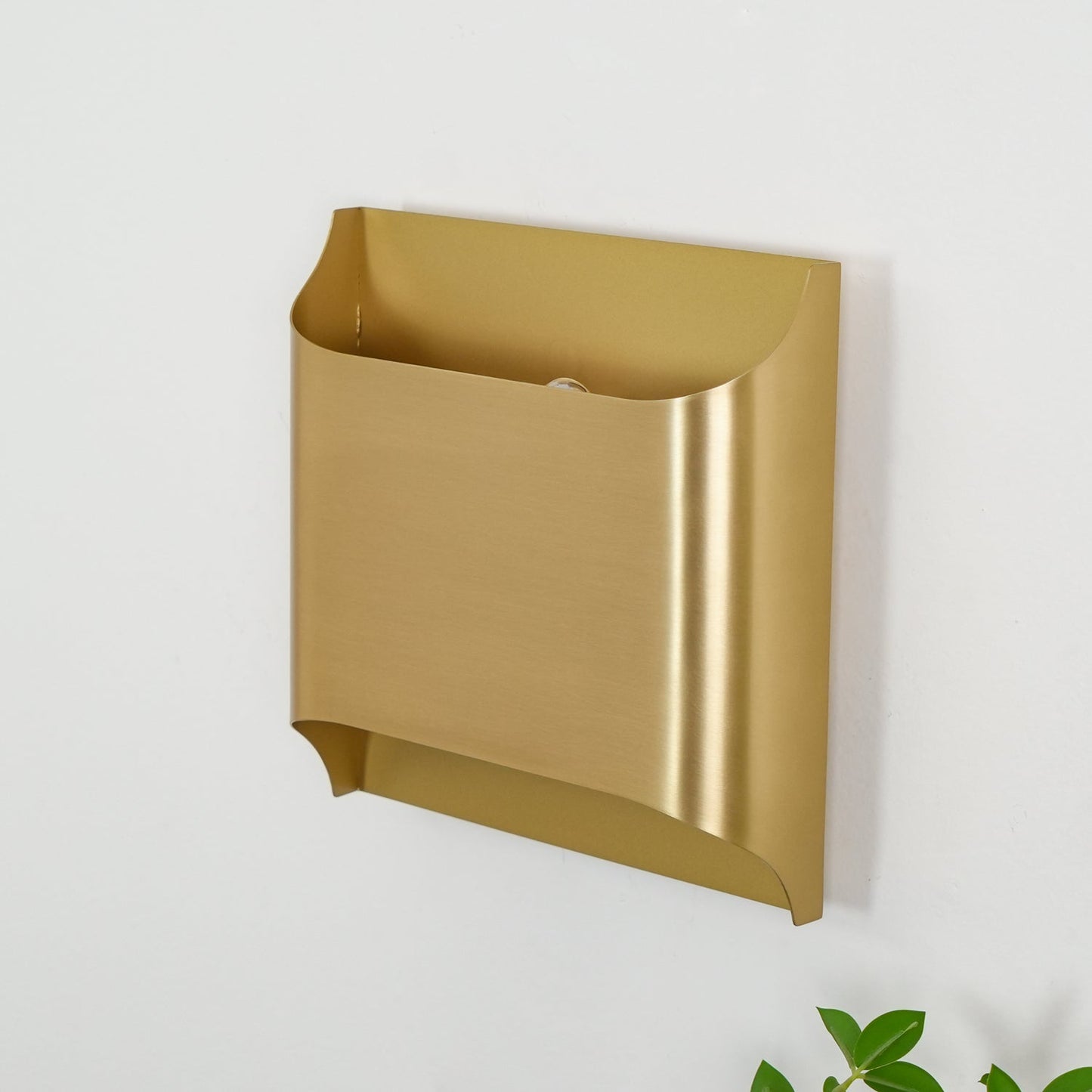 Leclerc Brass Wall Lamp LED Indoor Lighting Fixture Set of 2
