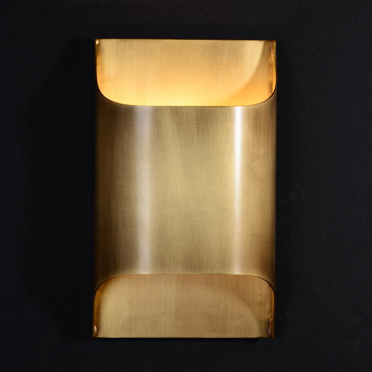 Leclerc Brass Wall Lamp LED Indoor Lighting Fixture Set of 2
