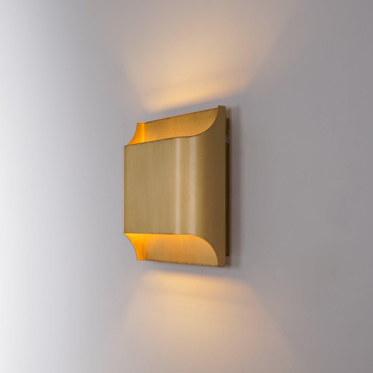 Leclerc Brass Wall Lamp LED Indoor Lighting Fixture Set of 2