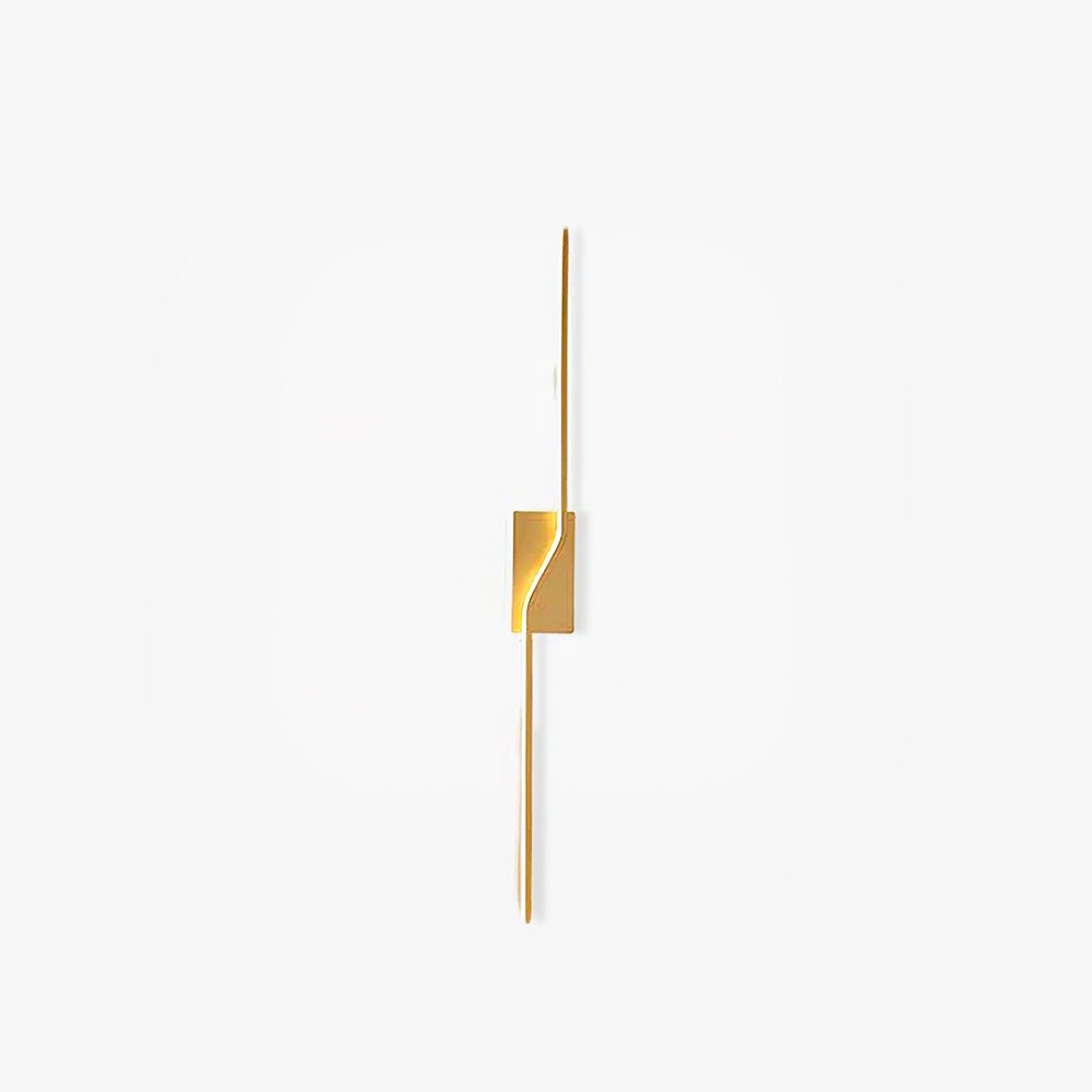 Linear Strip Wall Light - LED Indoor Brass Design, 2-Pack