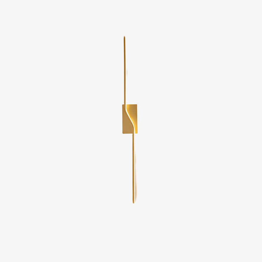 Linear Strip Wall Light - LED Indoor Brass Design, 2-Pack