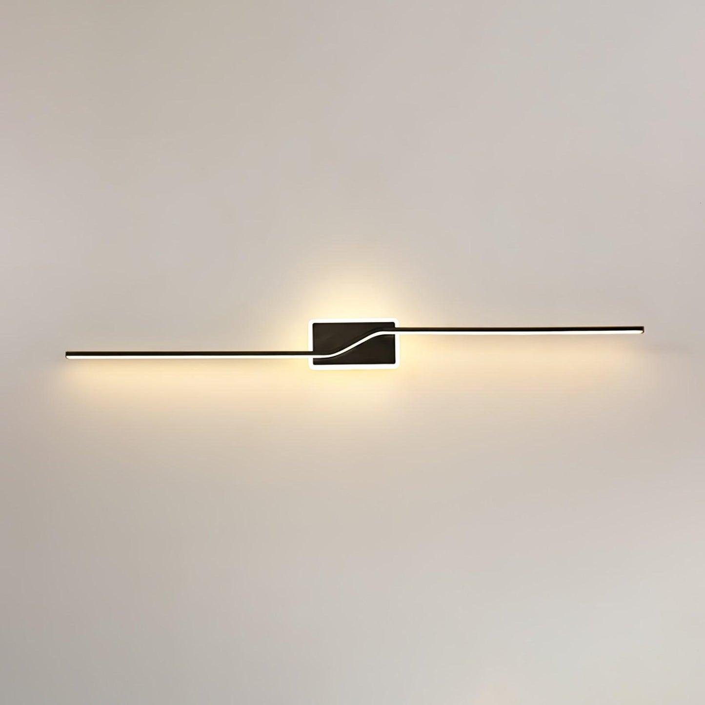 Linear Strip Wall Light - LED Indoor Brass Design, 2-Pack