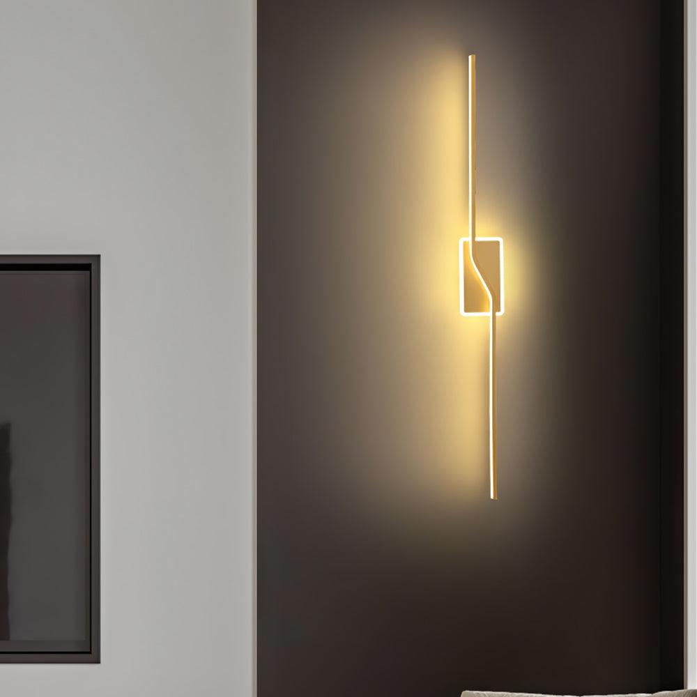 Linear Strip Wall Light - LED Indoor Brass Design, 2-Pack