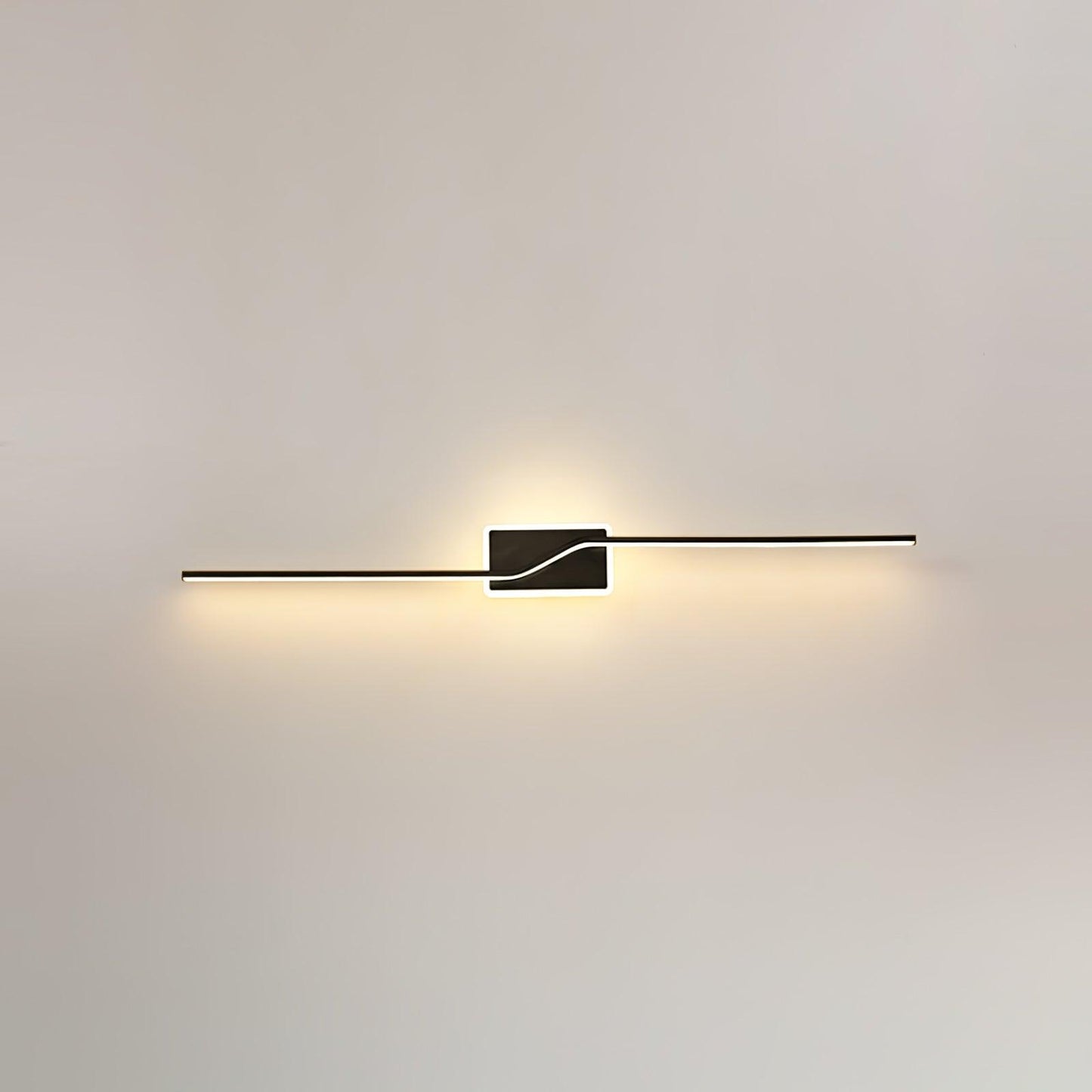 Linear Strip Wall Light - LED Indoor Brass Design, 2-Pack