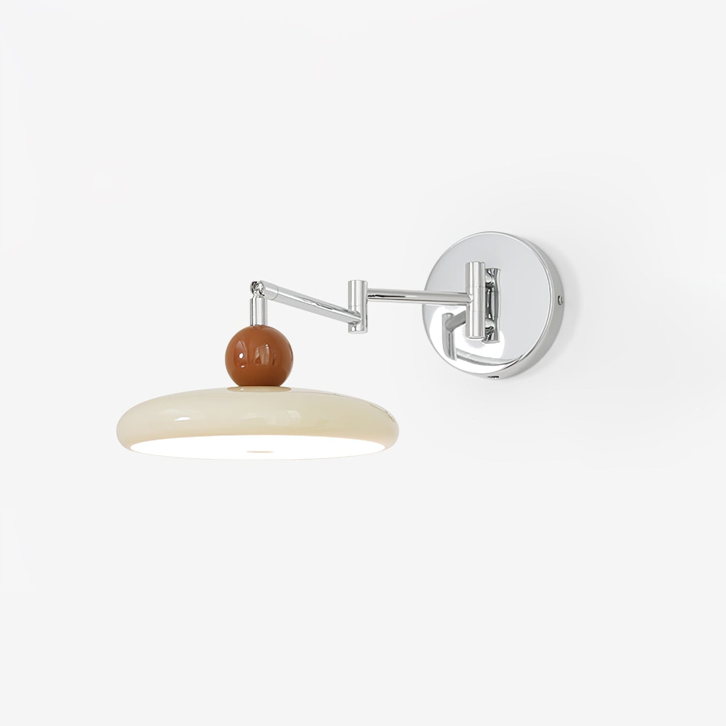 Lola Swing Arm Wall Lamp with LED Light - Chrome Finish