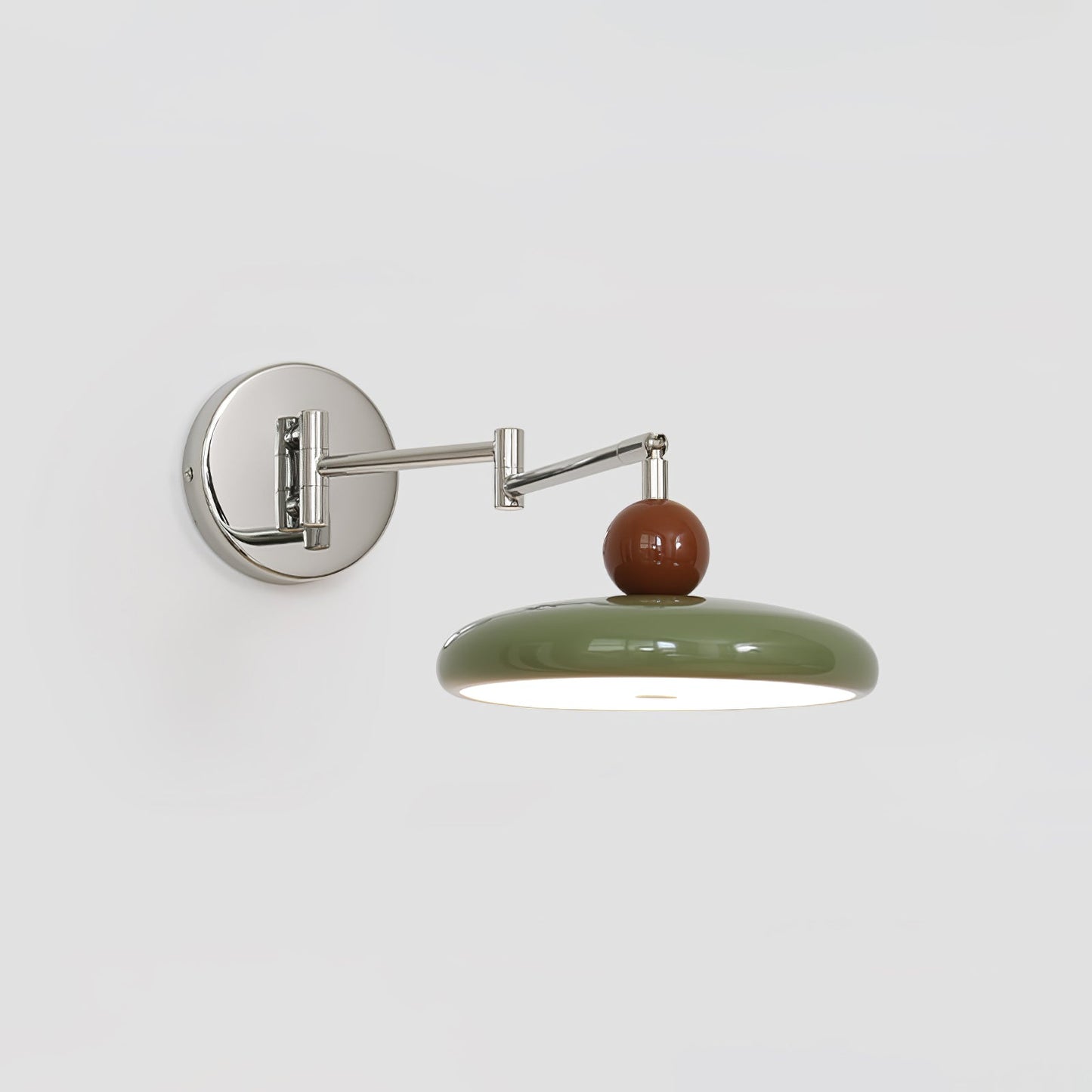 Lola Swing Arm Wall Lamp with LED Light - Chrome Finish