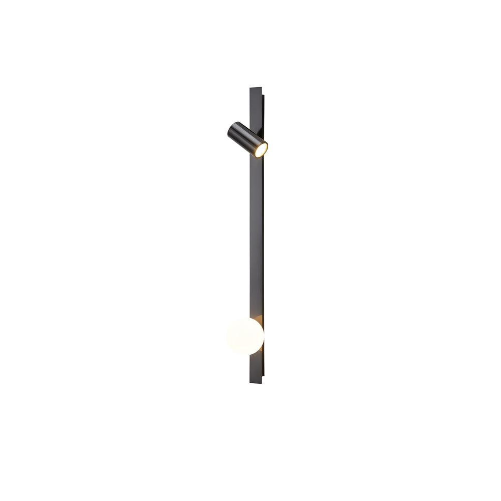Long Arm Plug-in Wall Light with Brass Finish and LED