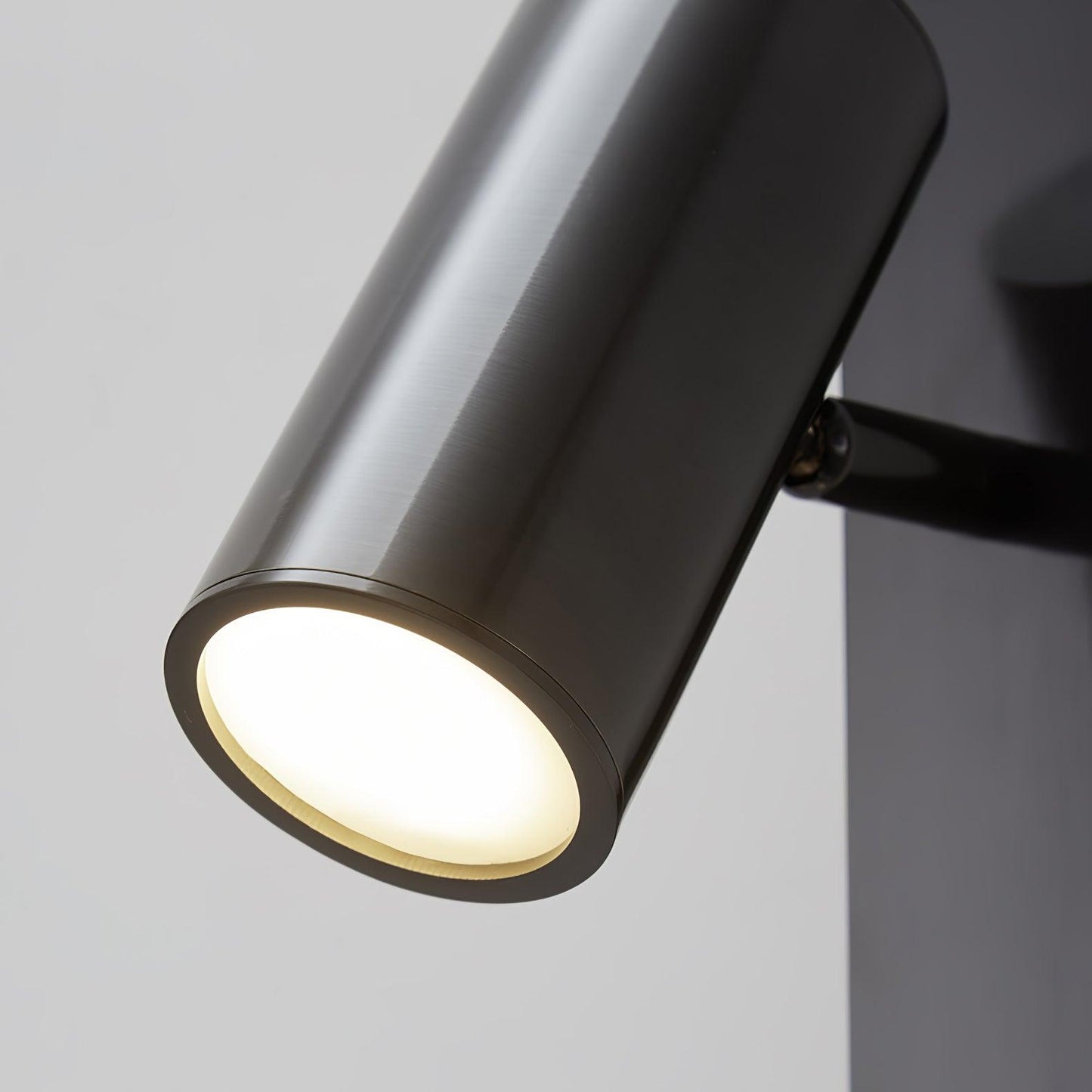 Long Arm Plug-in Wall Light with Brass Finish and LED