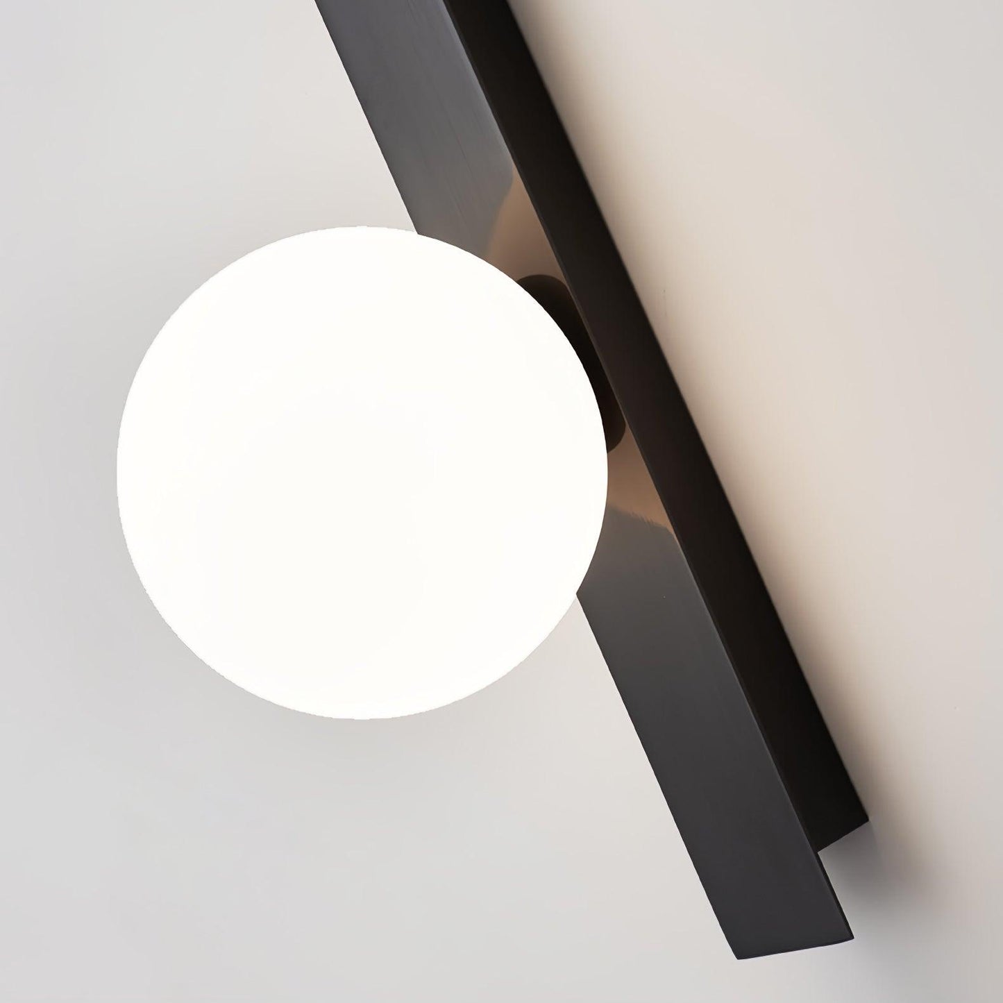 Long Arm Plug-in Wall Light with Brass Finish and LED