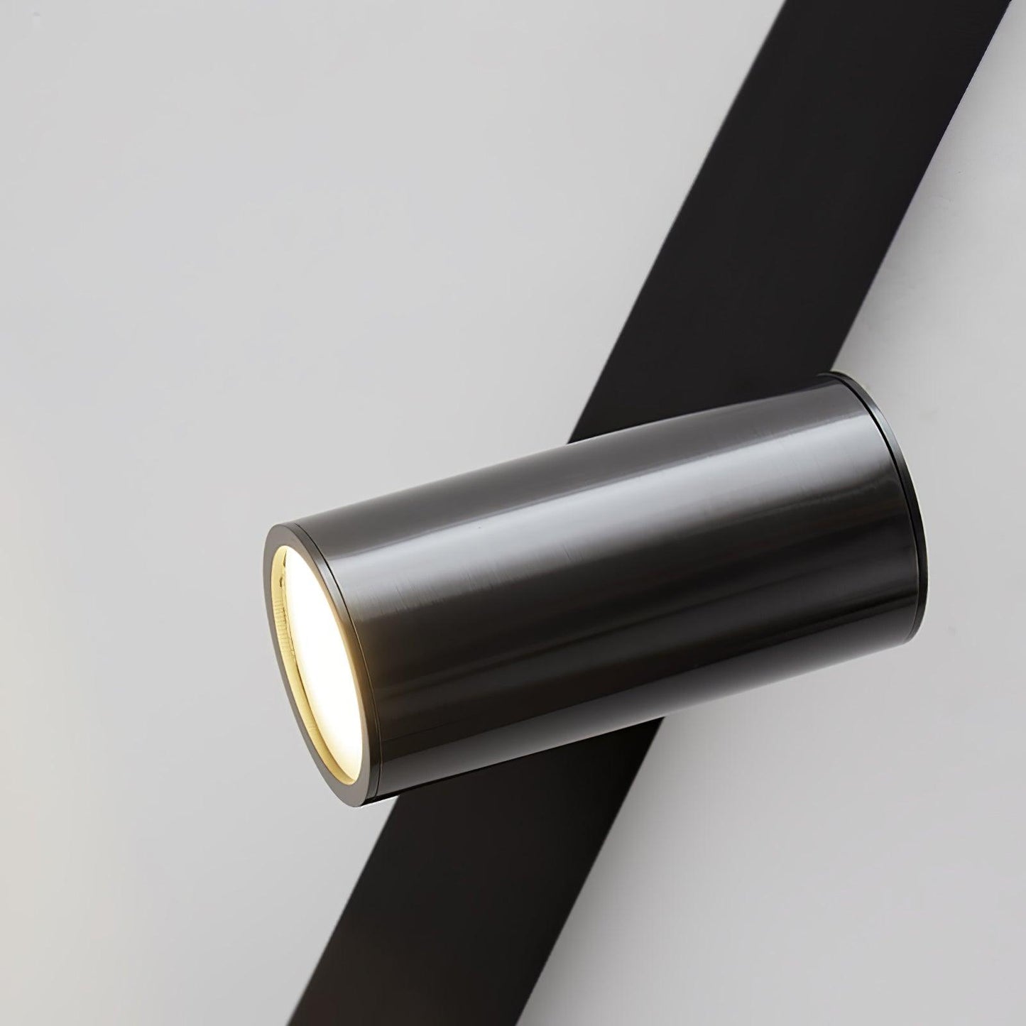 Long Arm Plug-in Wall Light with Brass Finish and LED