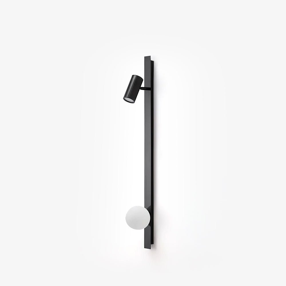 Long Arm Plug-in Wall Light with Brass Finish and LED