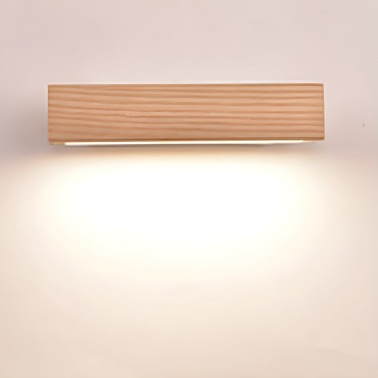 Luca Angle Wall Light with LED - Modern Wood Finish